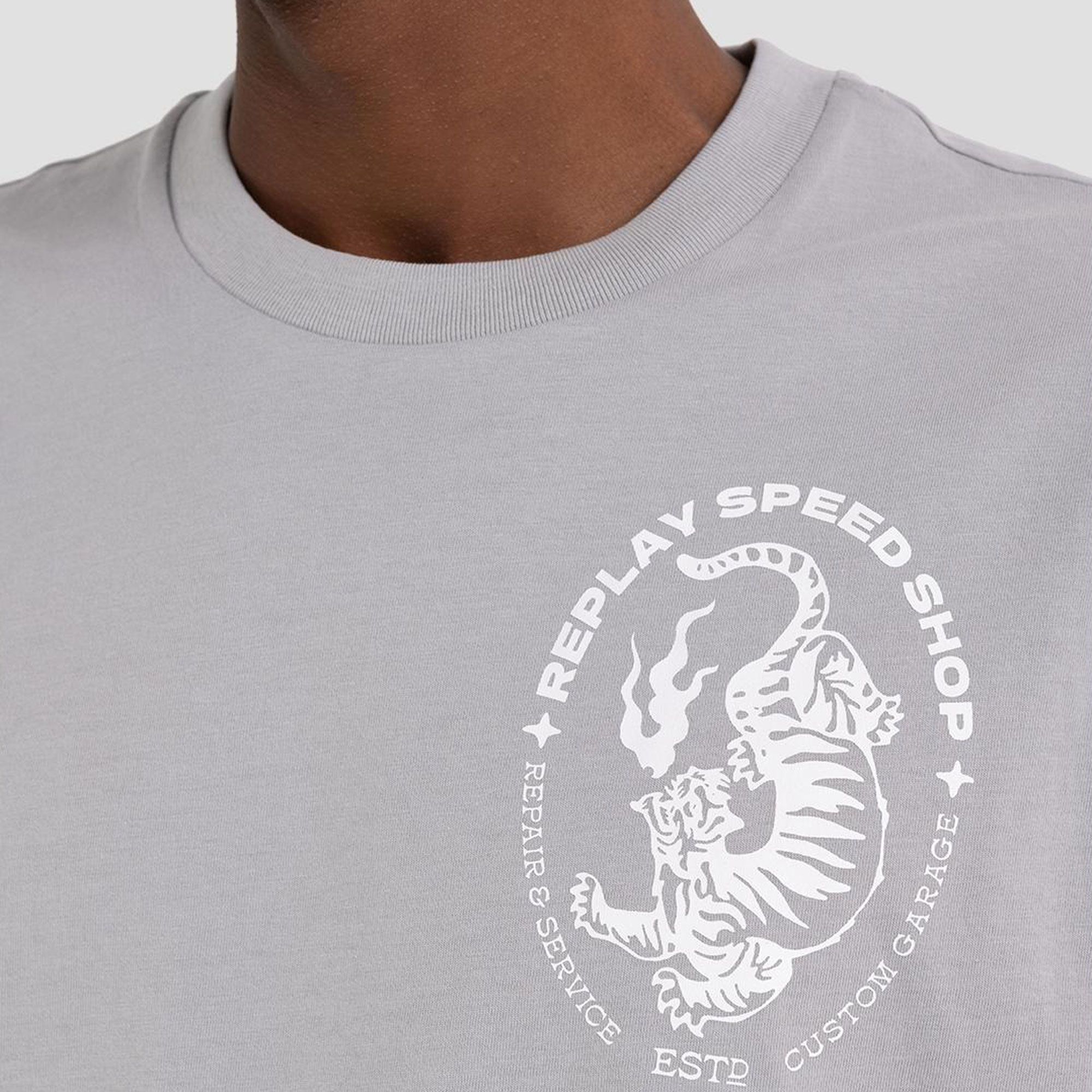 Replay Chest Logo Shirt Heren