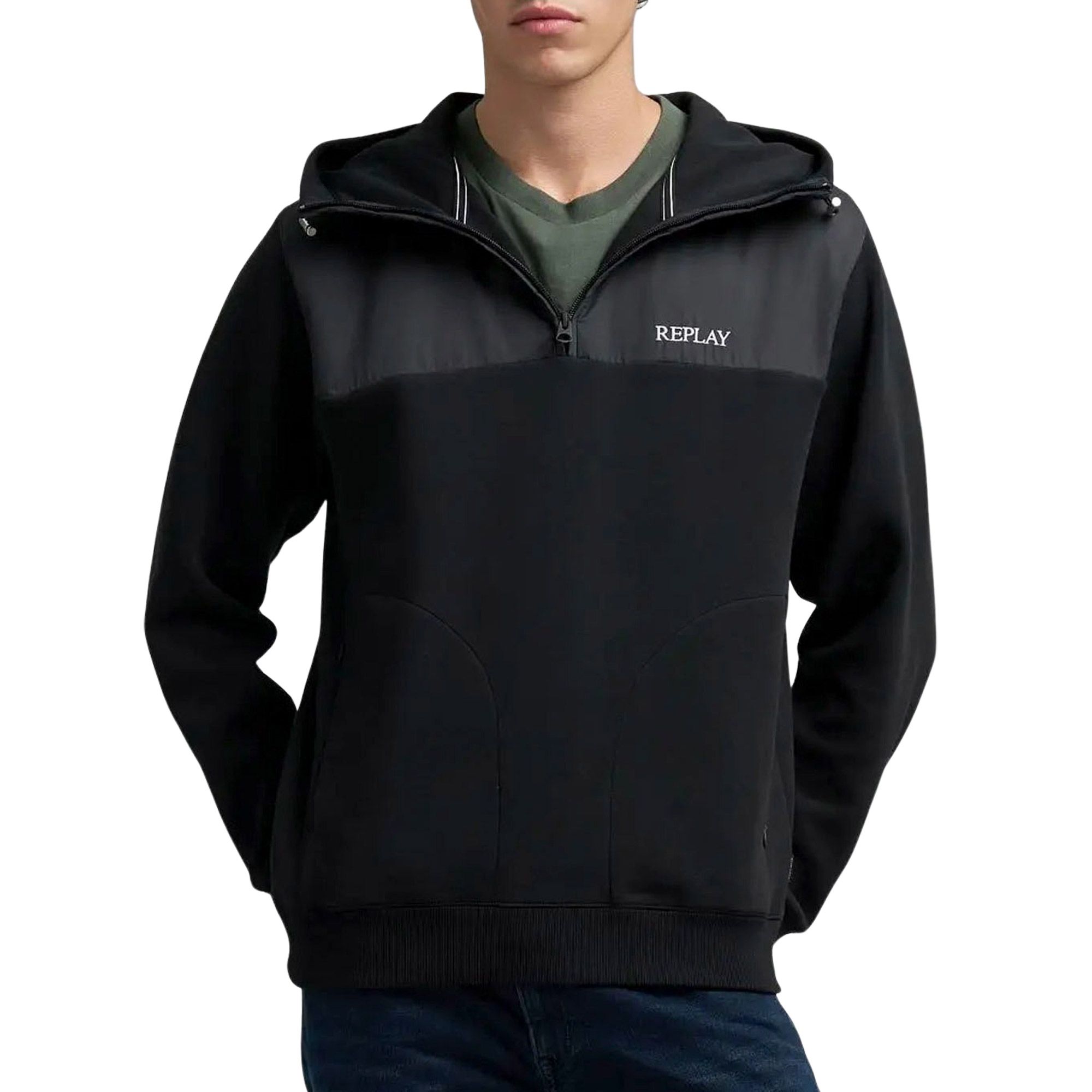 Replay Half-Zip Hoodie Heren
