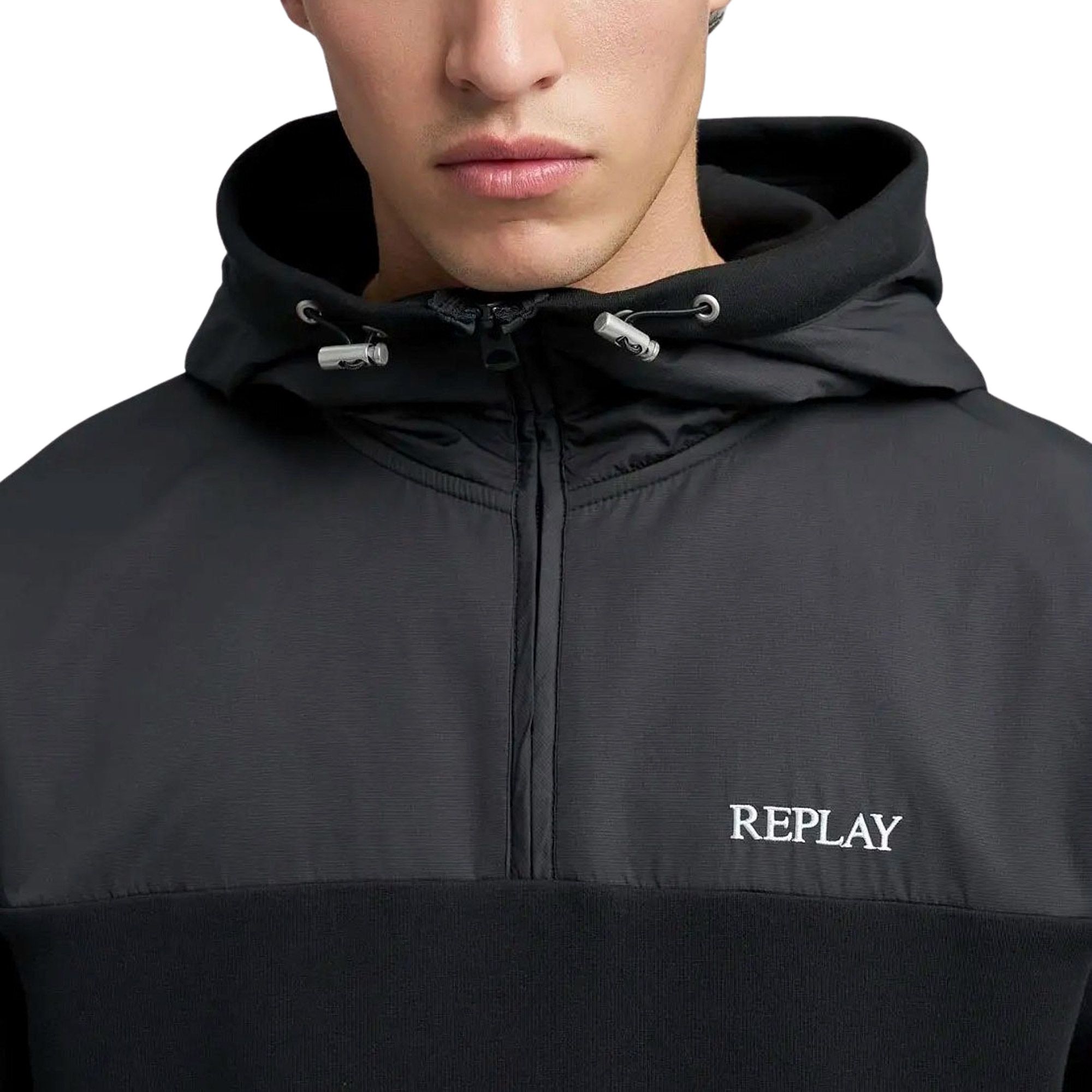 Replay Half-Zip Hoodie Heren