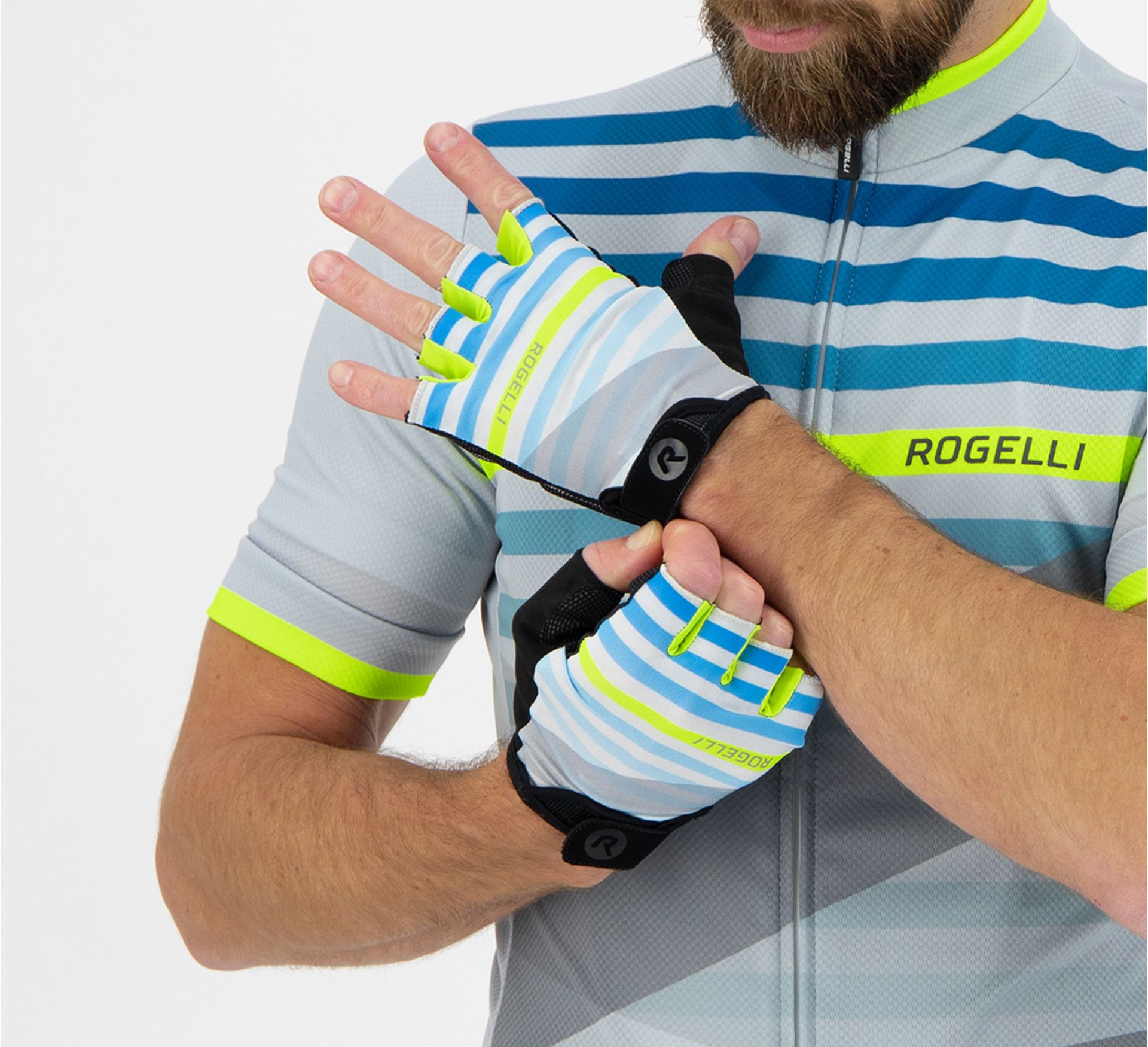 Rogelli Stripe Wielrenhandschoen Heren