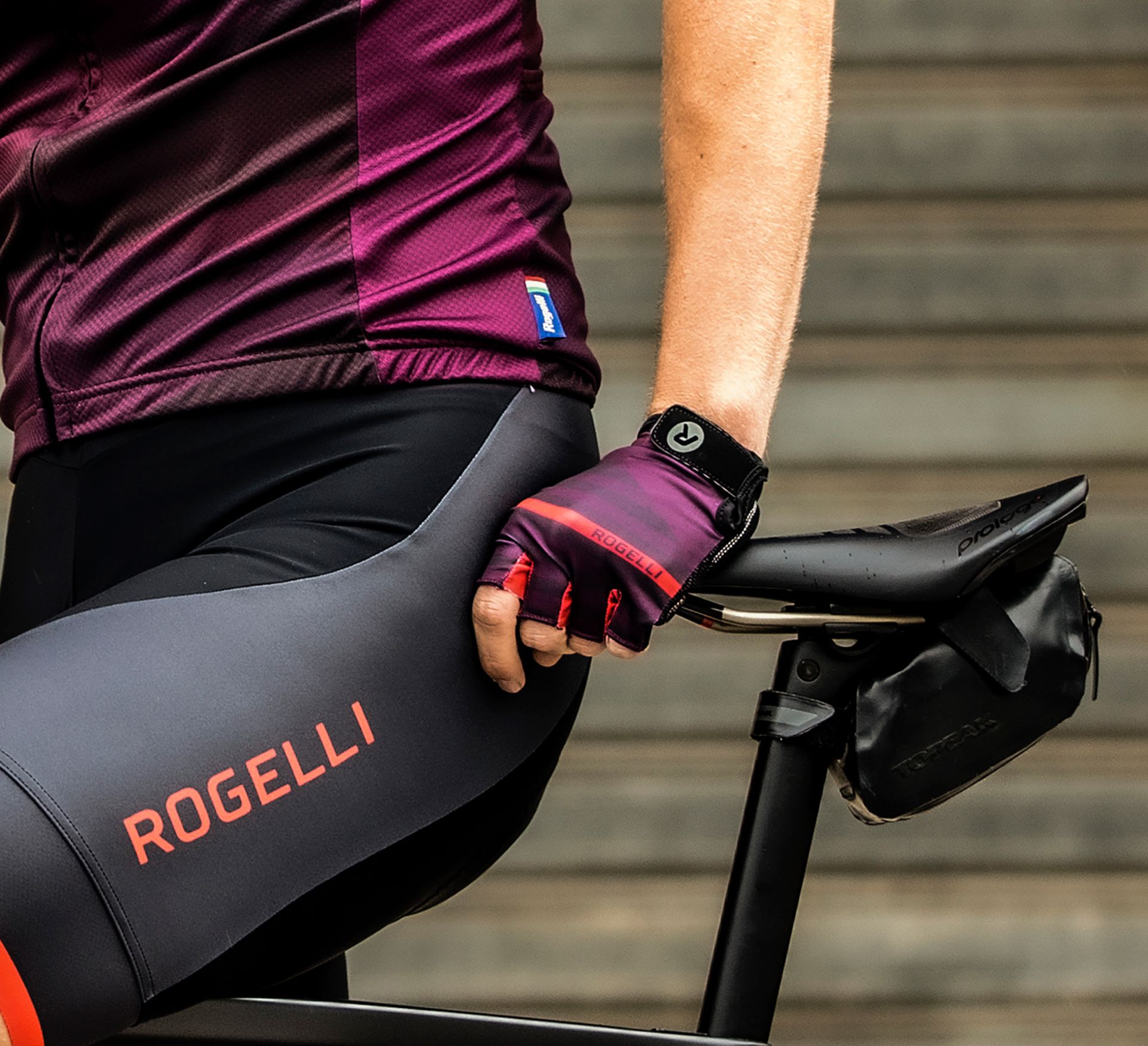 Rogelli Stripe Wielrenhandschoen Heren