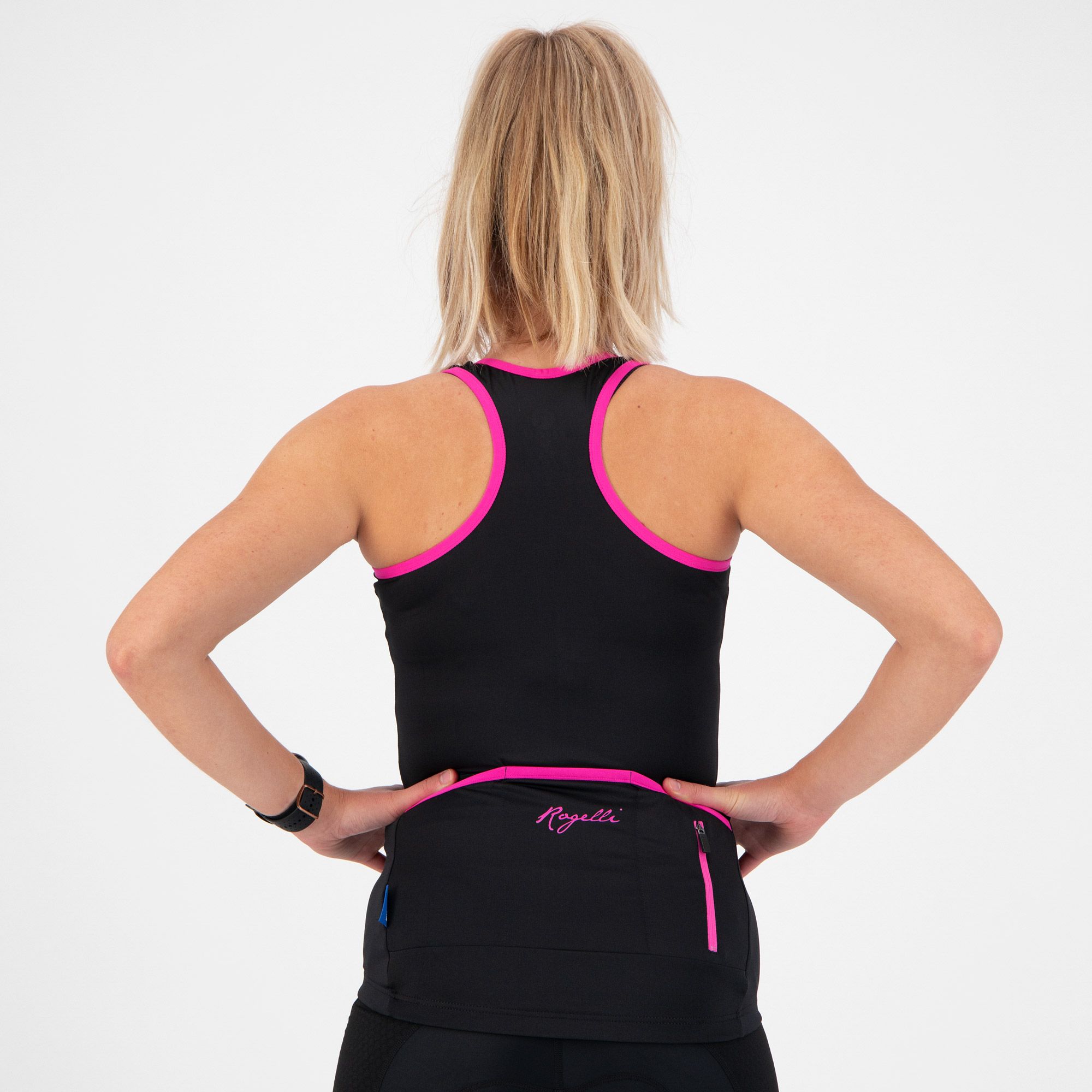 Rogelli Abbey Lady Tanktop, Black/Pink