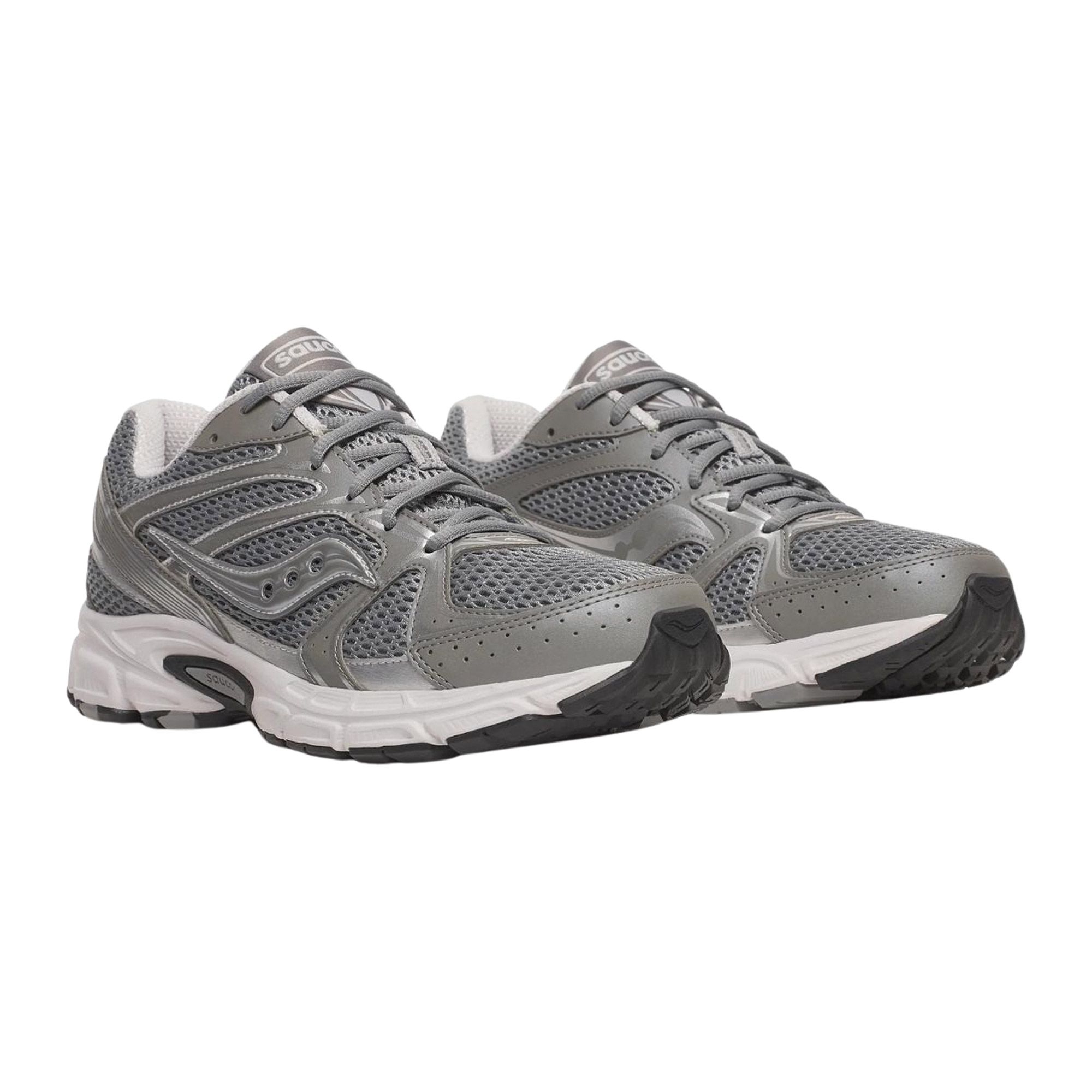 Saucony herensneaker zilver, grijs en wit