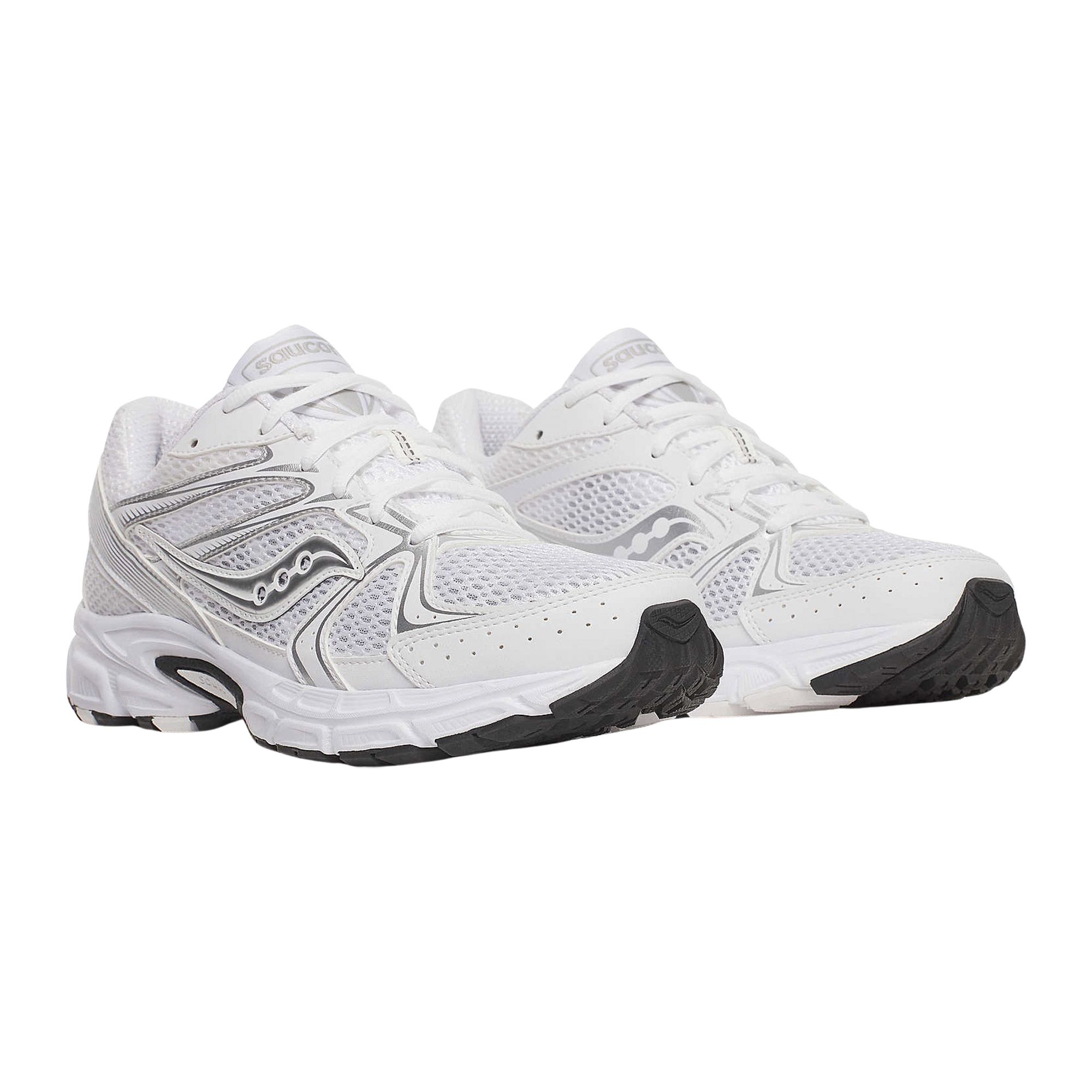 Saucony herensneaker zilver en wit
