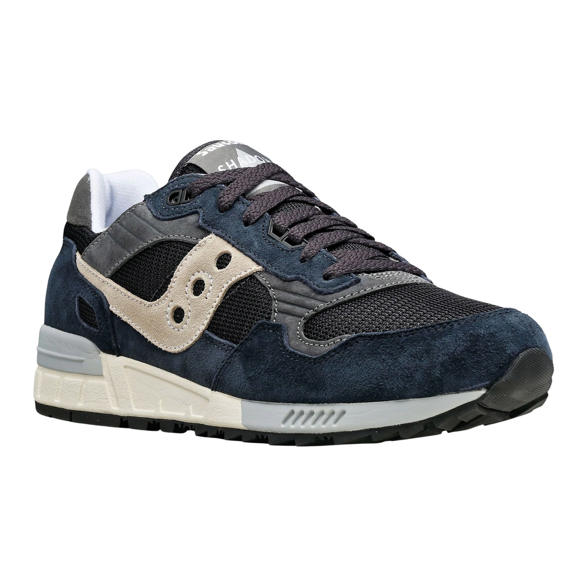 Saucony Shadow 5000 herensneaker zwart, blauw, grijs en beige