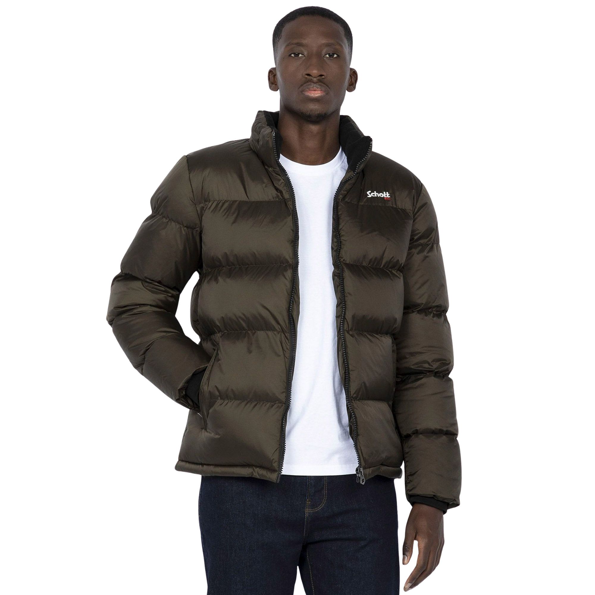 Schott NYC IDAK Jacket Brown S, Bruin, S