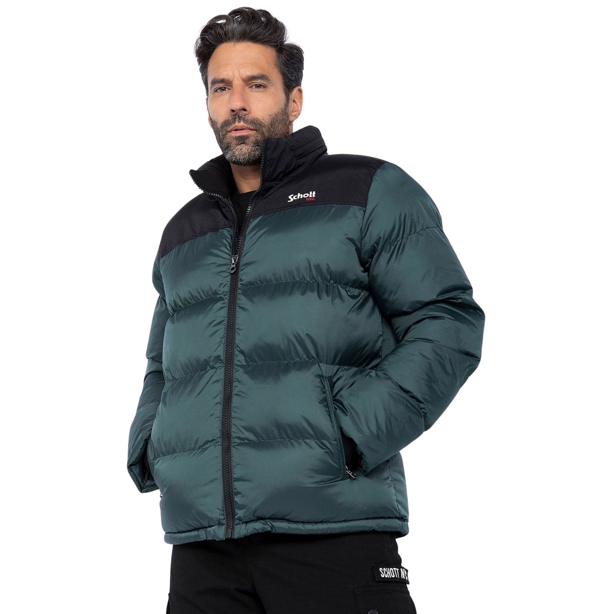Schott Utah Puffer Winterjas Heren