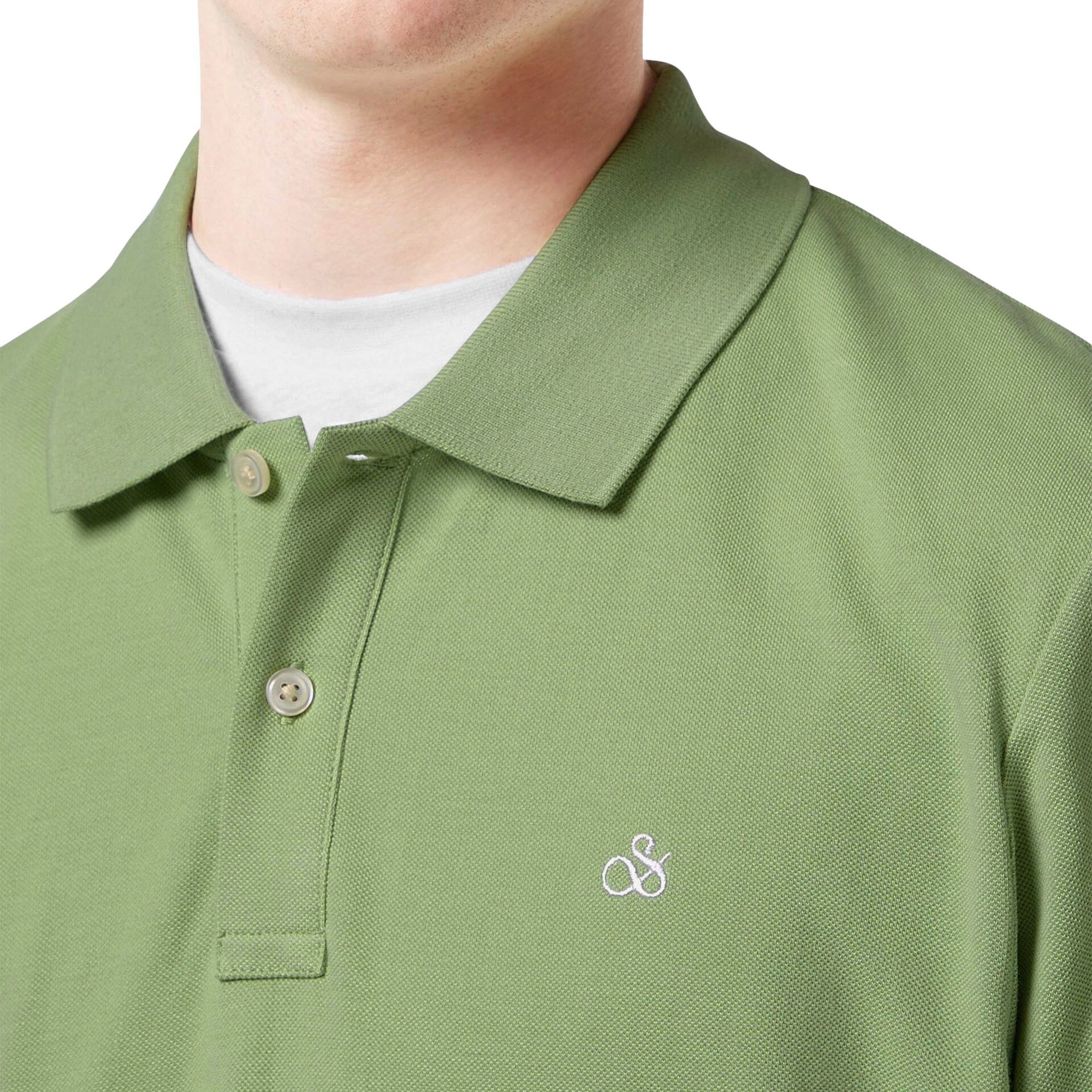 Scotch & Soda Seasonal Cotton Piqué Polo Heren