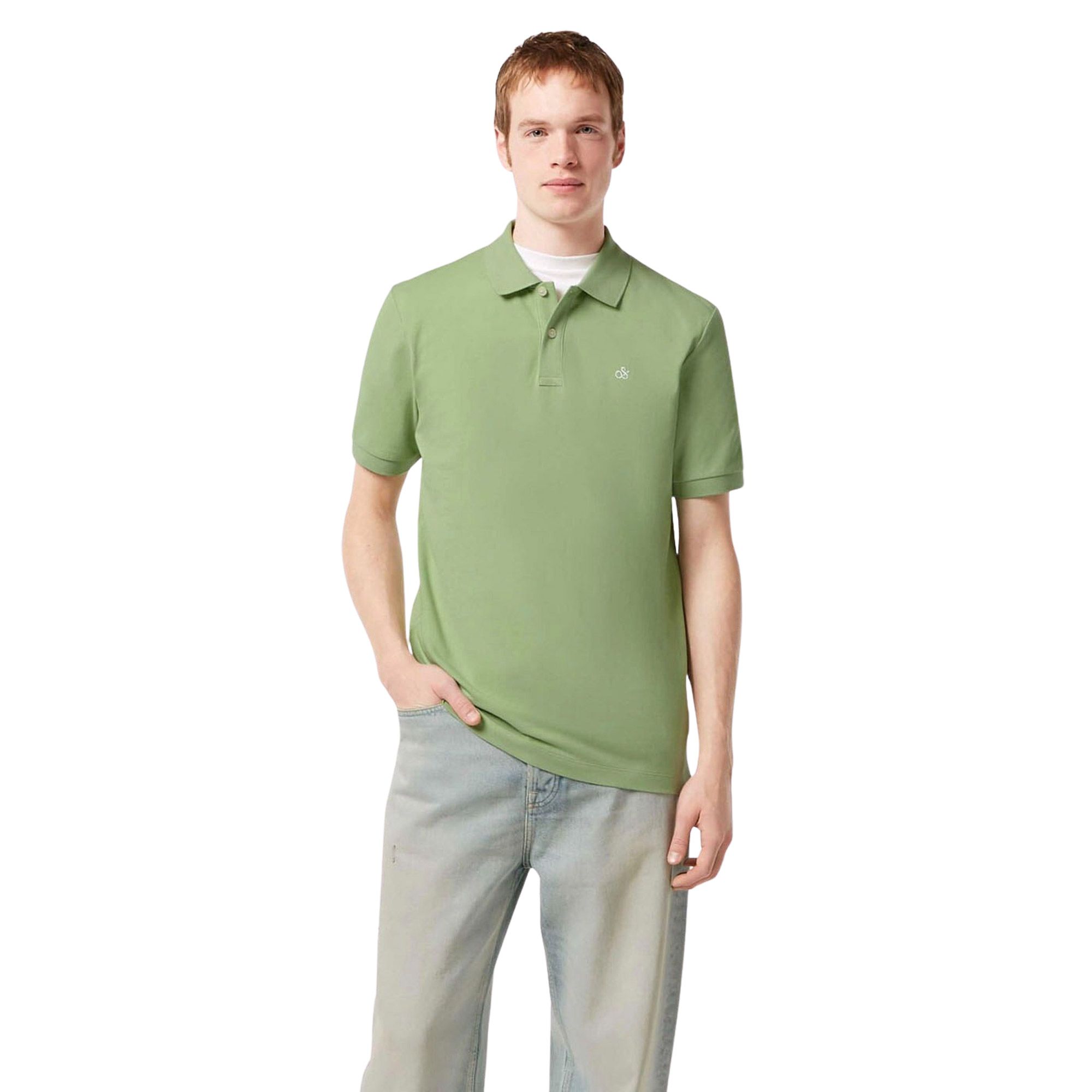 Scotch & Soda Seasonal Cotton Piqué Polo Heren