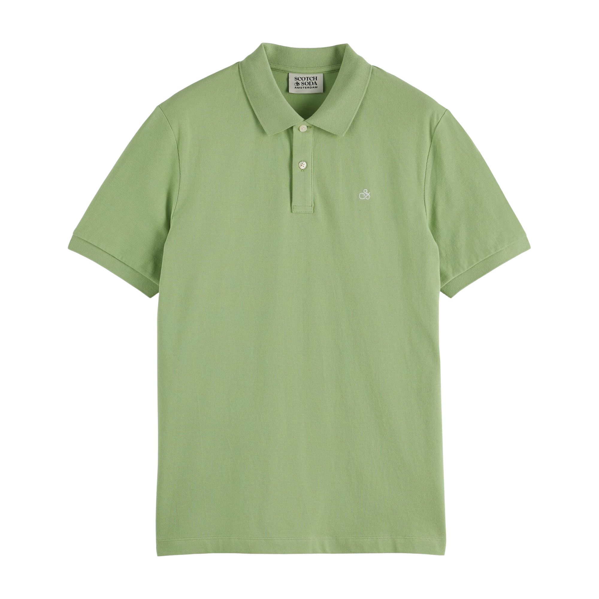 Scotch & Soda Seasonal Cotton Piqué Polo Heren