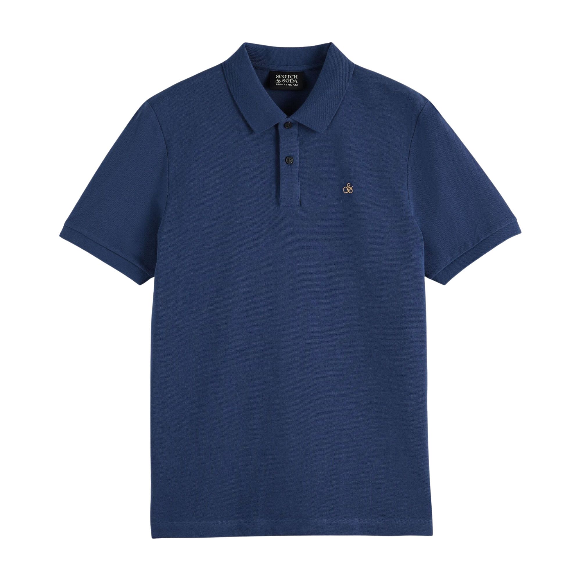 Scotch & Soda Seasonal Cotton Piqué Polo Heren