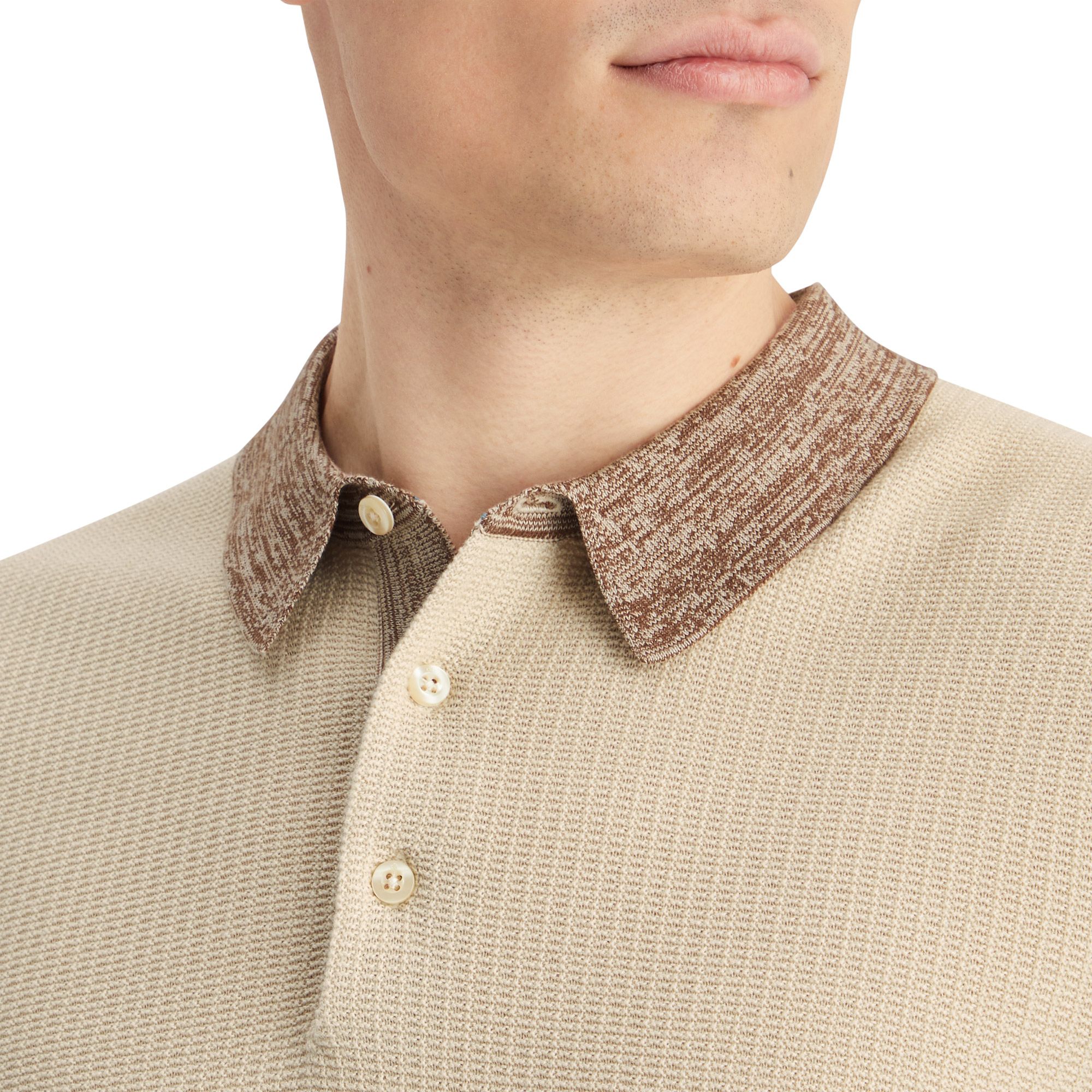Scotch & Soda Structure Knitted Poloshirt Herren