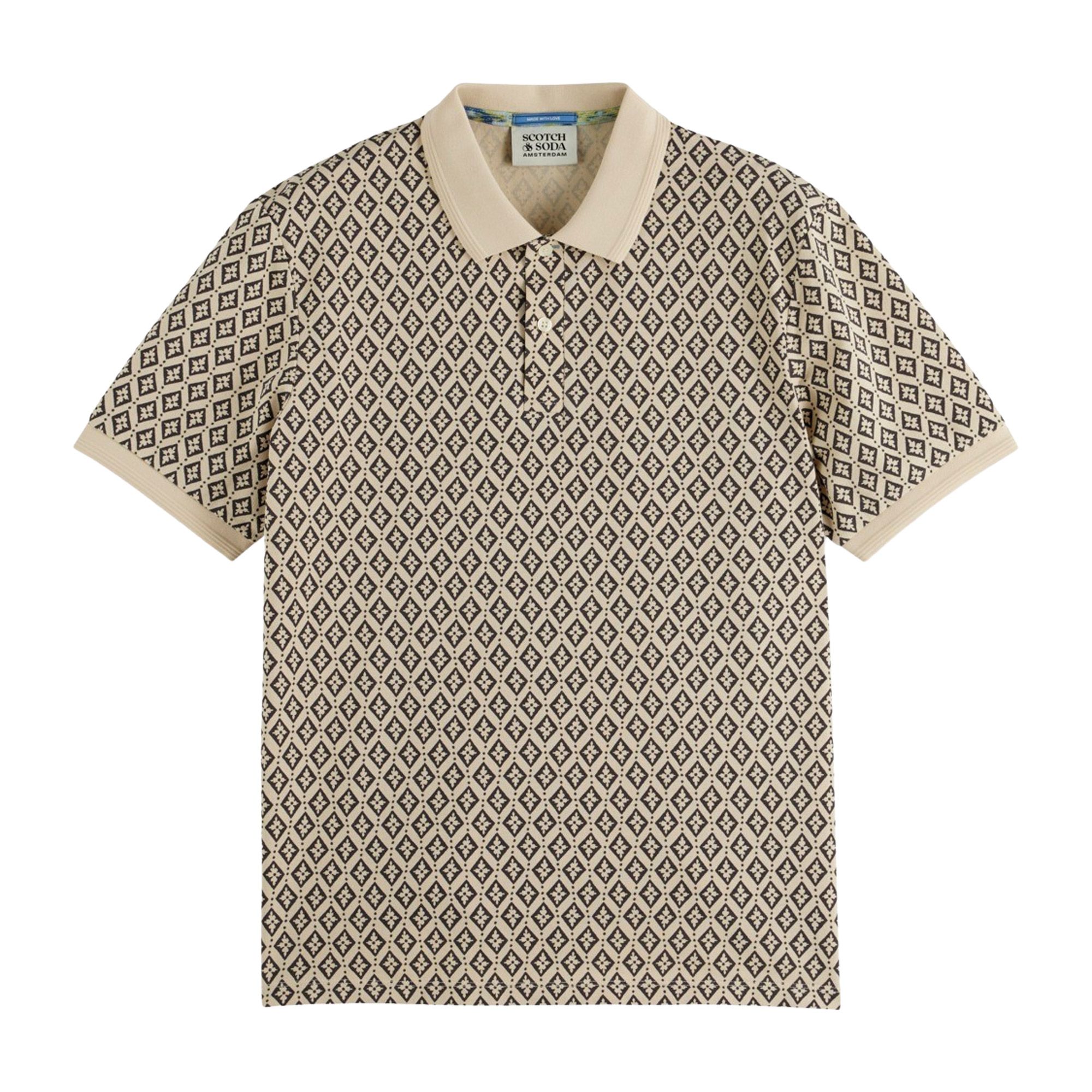 Scotch & Soda Mini All Over Print Polo Heren
