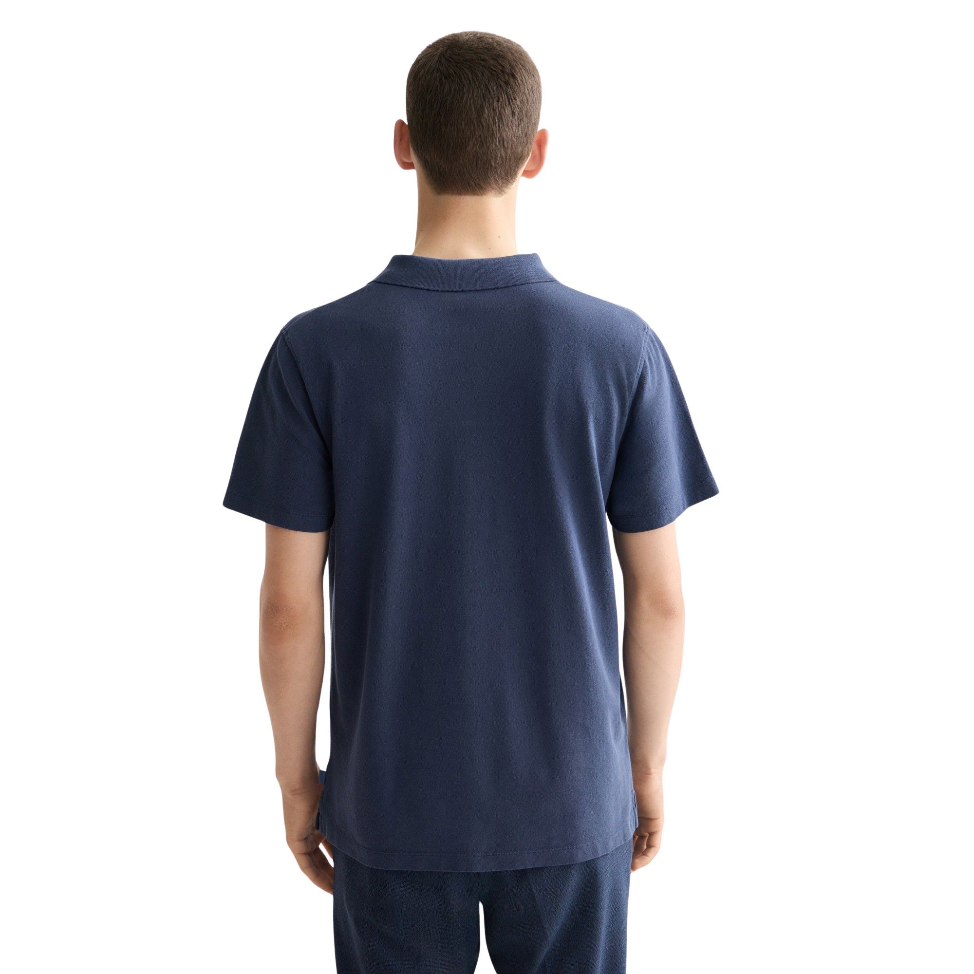 Polo T-shirt Scotch & Soda Garment Dyed Relaxed Pique Pocket Hommes