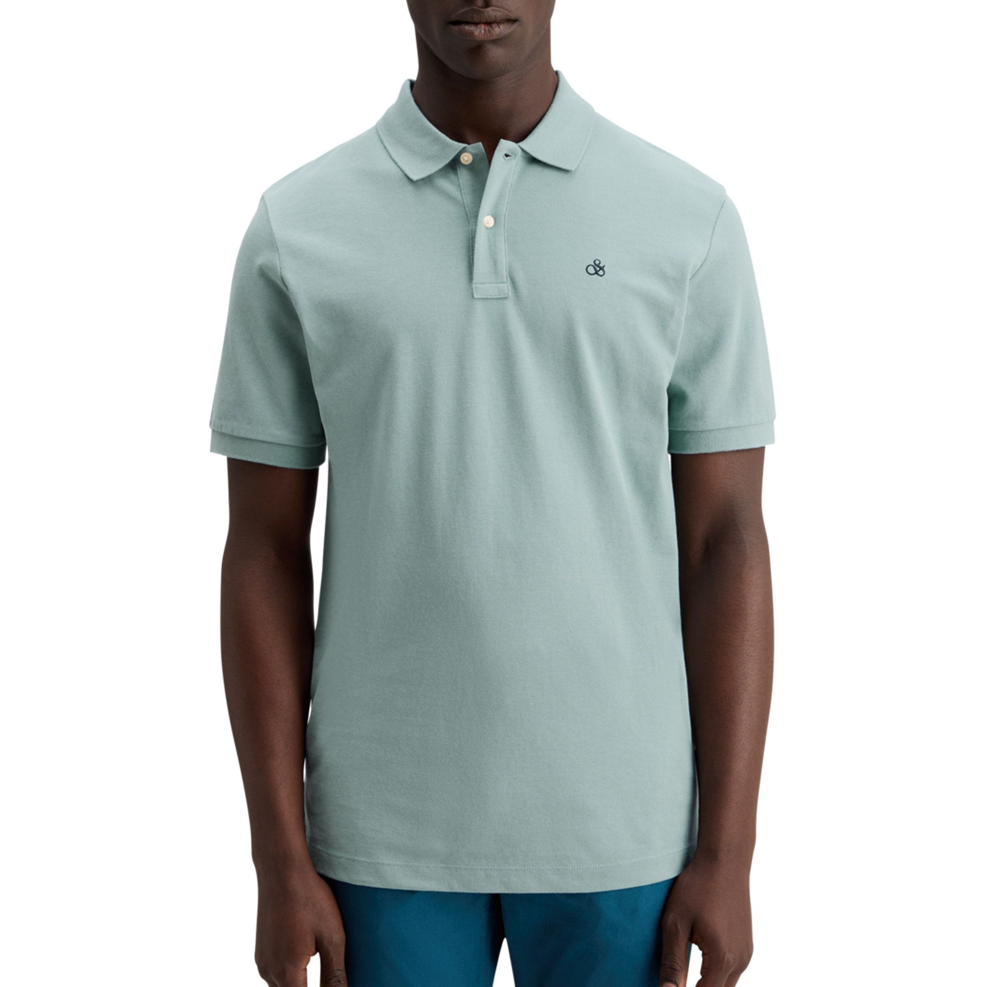 Scotch & Soda Essential Organic Cotton Pique Polo Heren