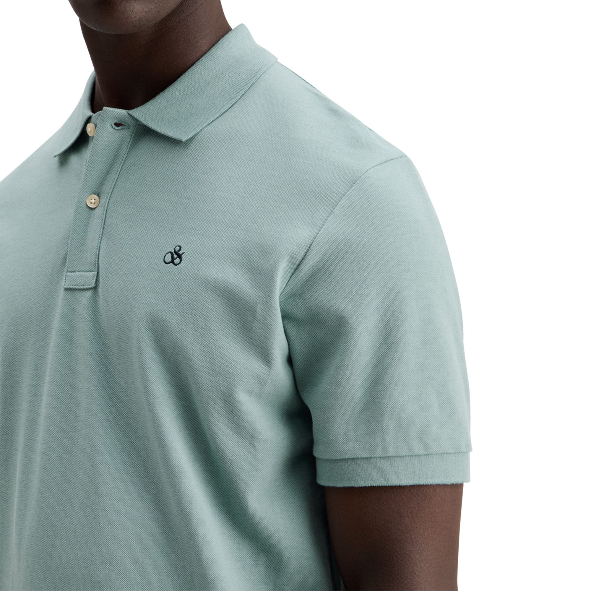 Scotch & Soda Essential Organic Cotton Pique Polo Heren