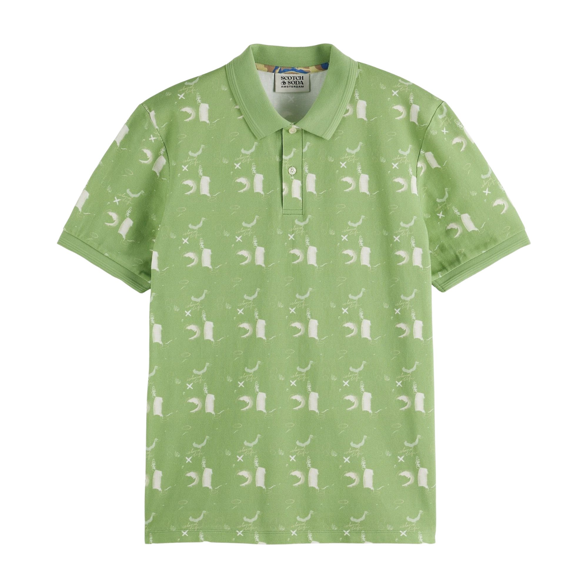 Scotch & Soda Micro AOP Polo Heren
