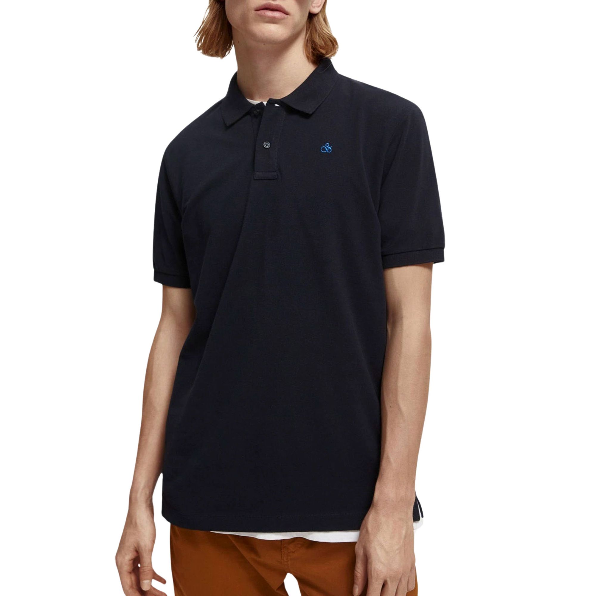 Scotch & Soda Essentials Pique Polo Heren