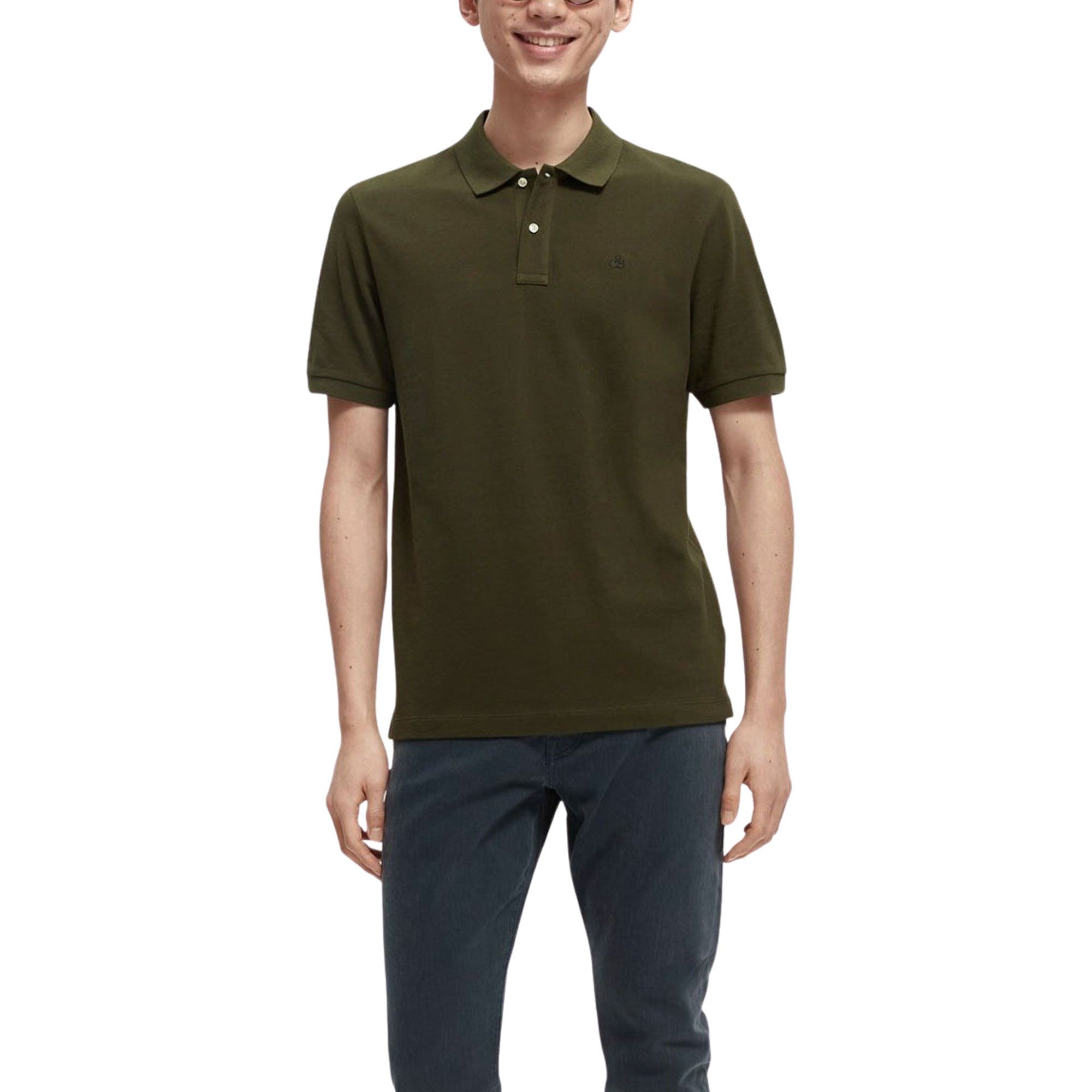 Scotch & Soda Essentials Pique Polo Heren