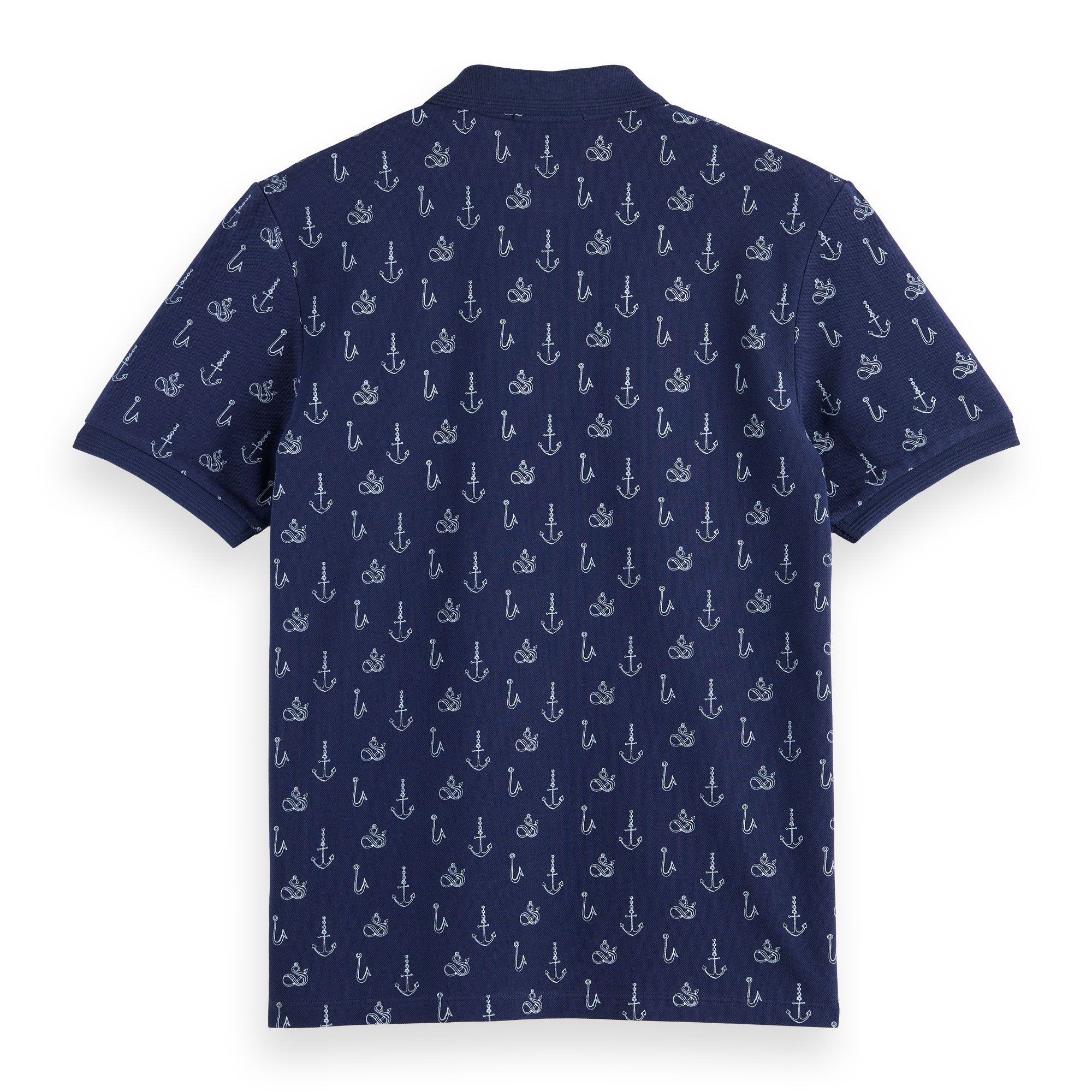 Scotch & Soda Mini Allover Print Polo Heren