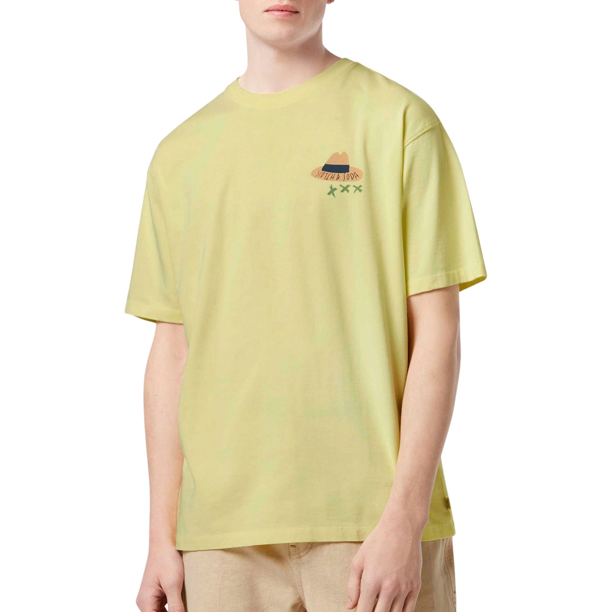 Scotch & Soda Front and Back Artwork Shirt Heren