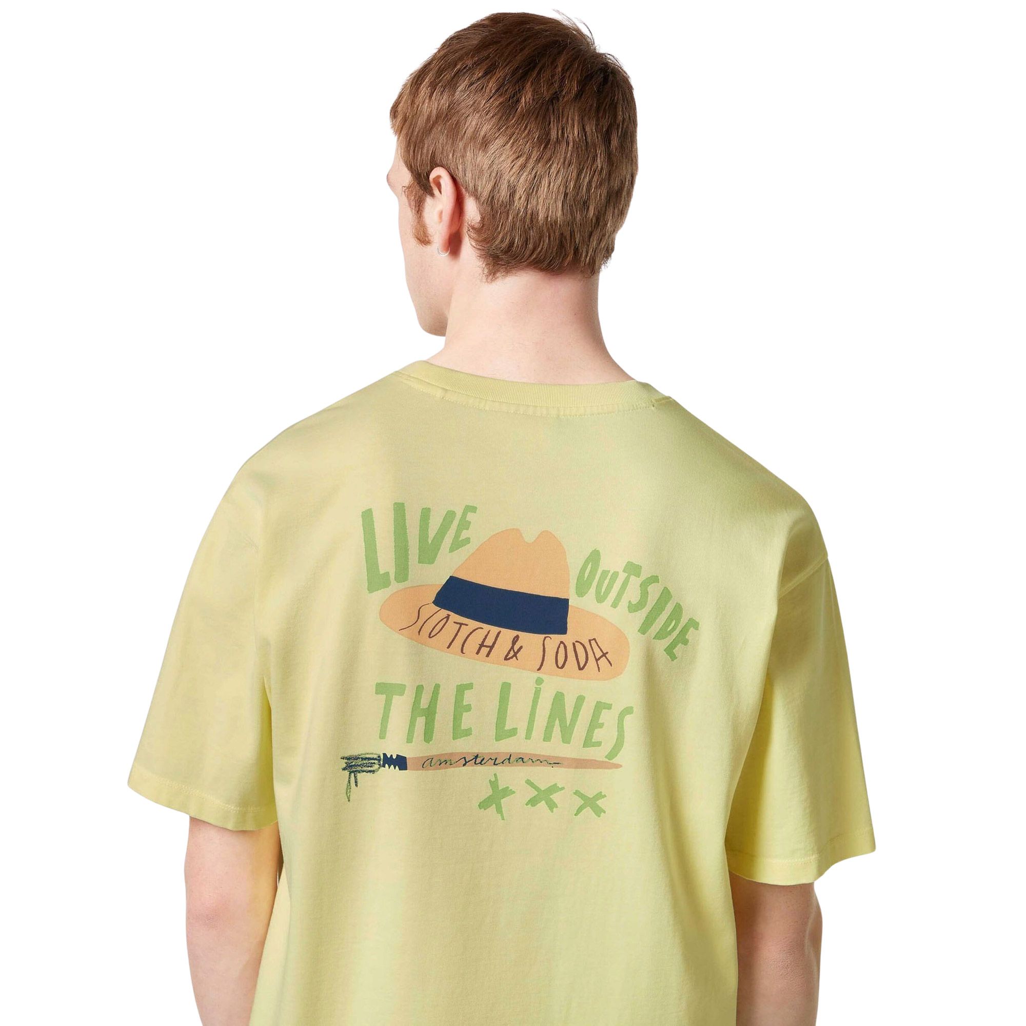 Scotch & Soda Front and Back Artwork Shirt Heren