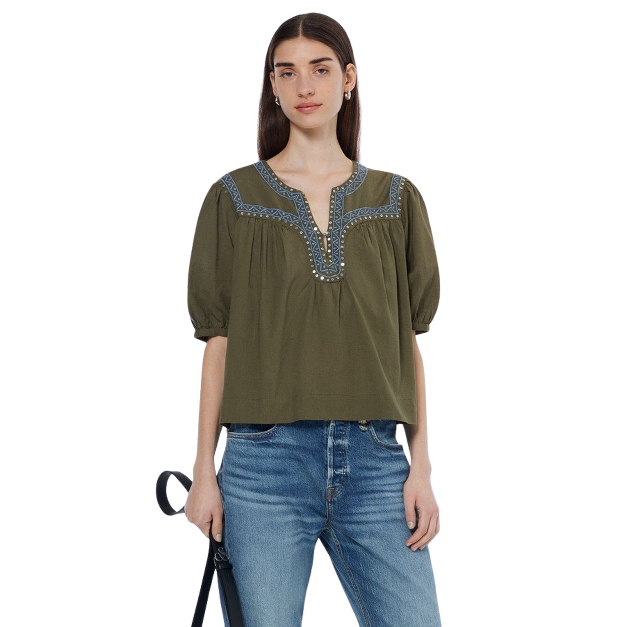 Scotch & Soda Embroidered Top Dames
