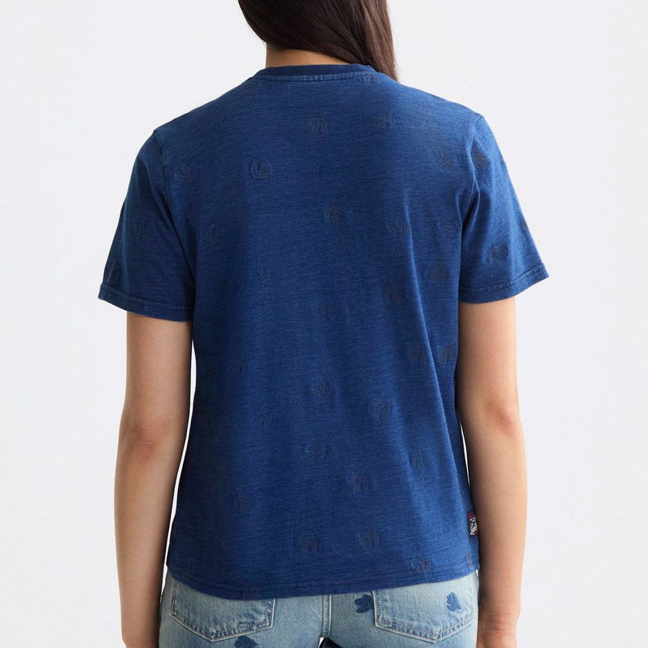 T-shirt Scotch & Soda Washed Indigo Regular Fit Femmes