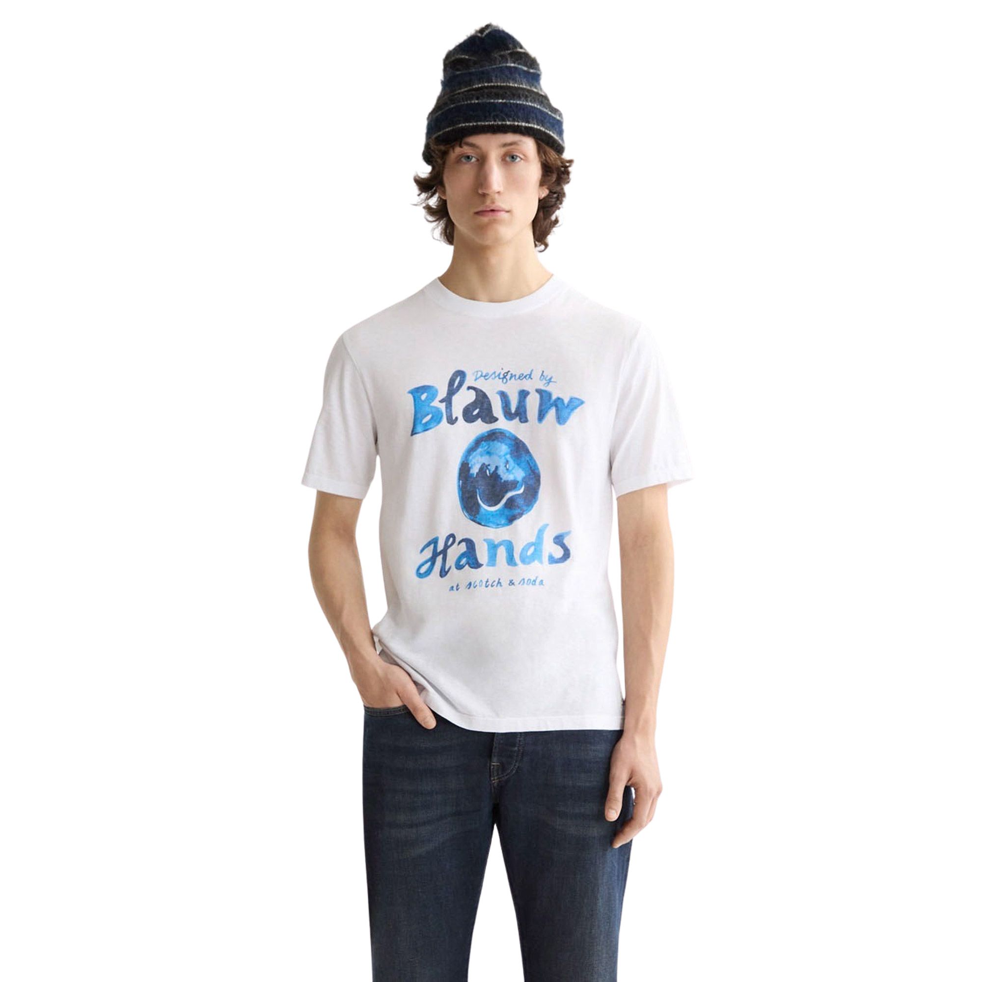 Shirt Scotch & Soda Denim Artwork Hommes