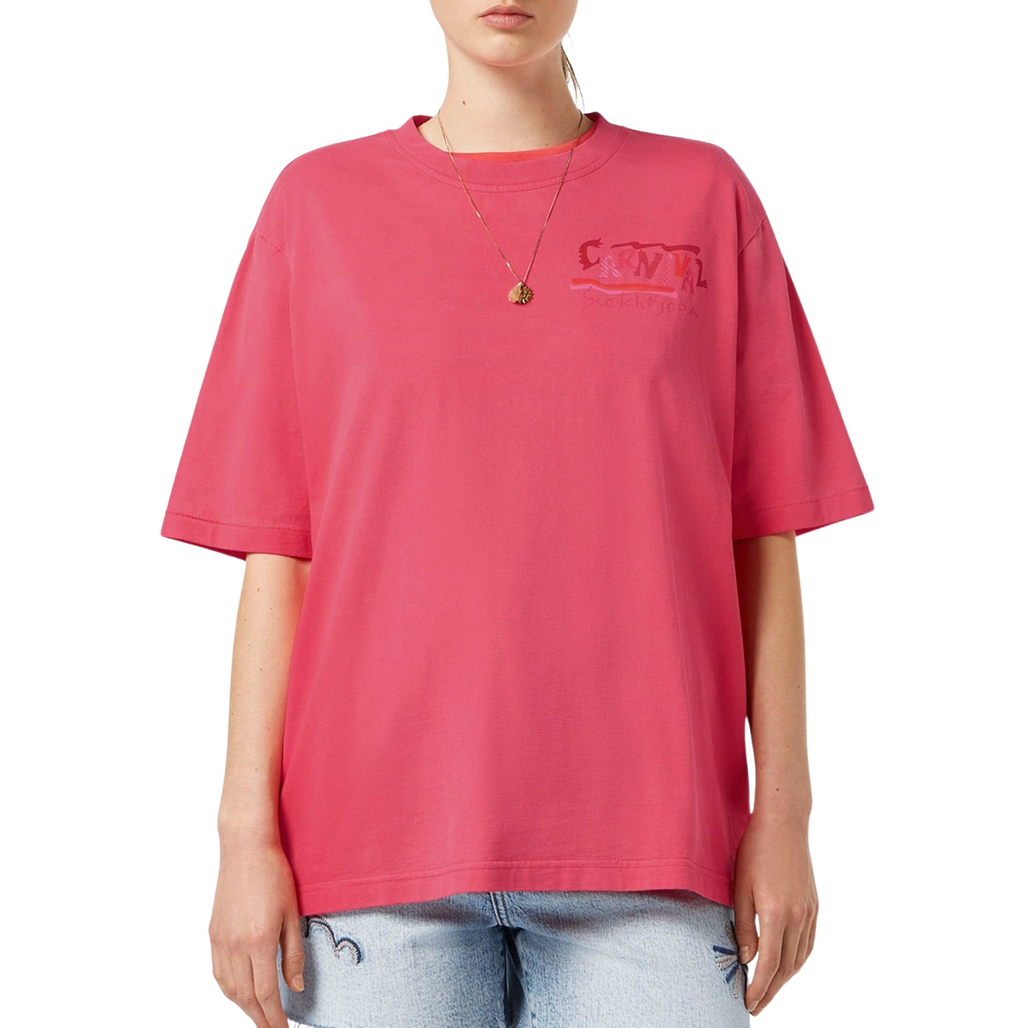 T-Shirt Scotch & Soda Front Back Artwork Femmes