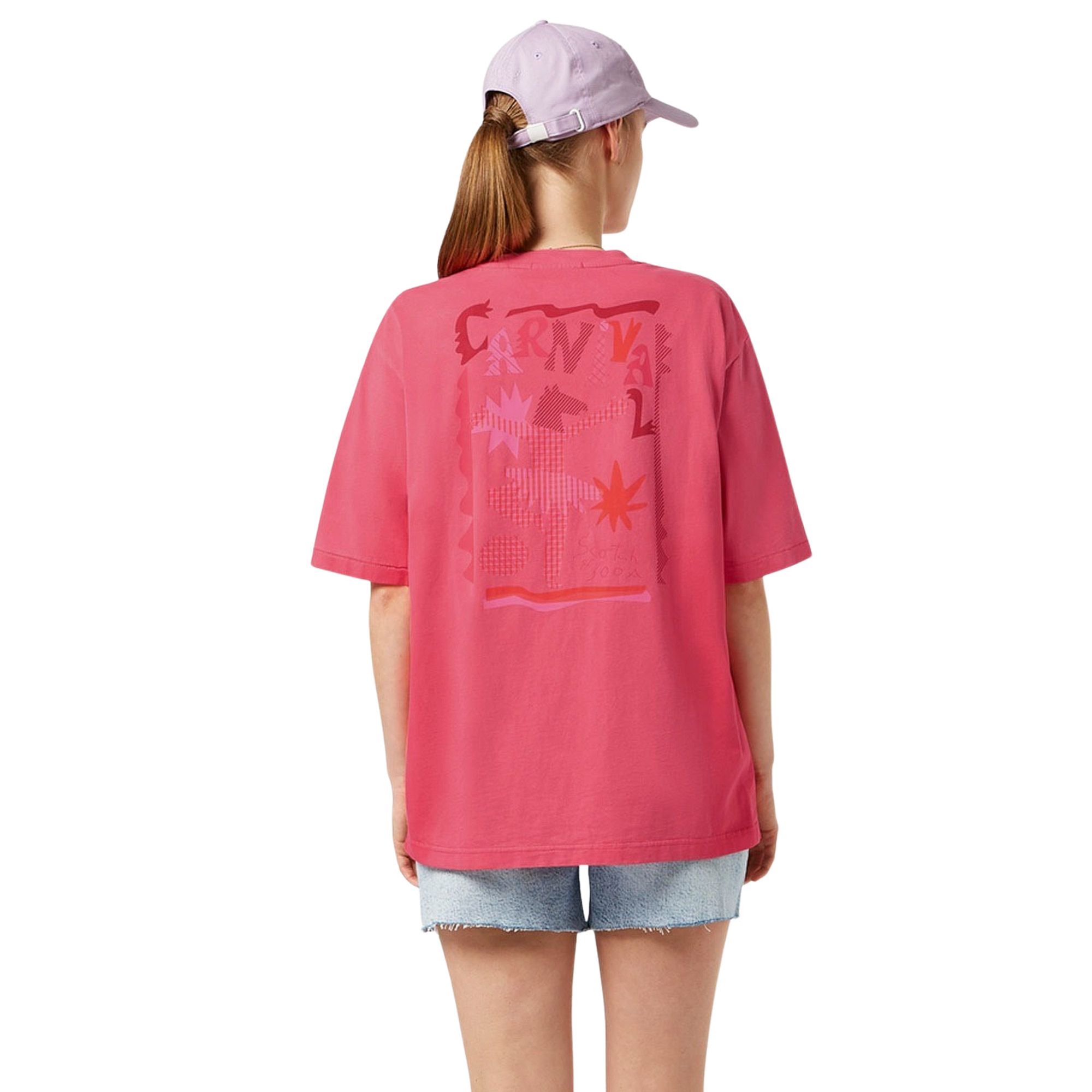 T-Shirt Scotch & Soda Front Back Artwork Femmes