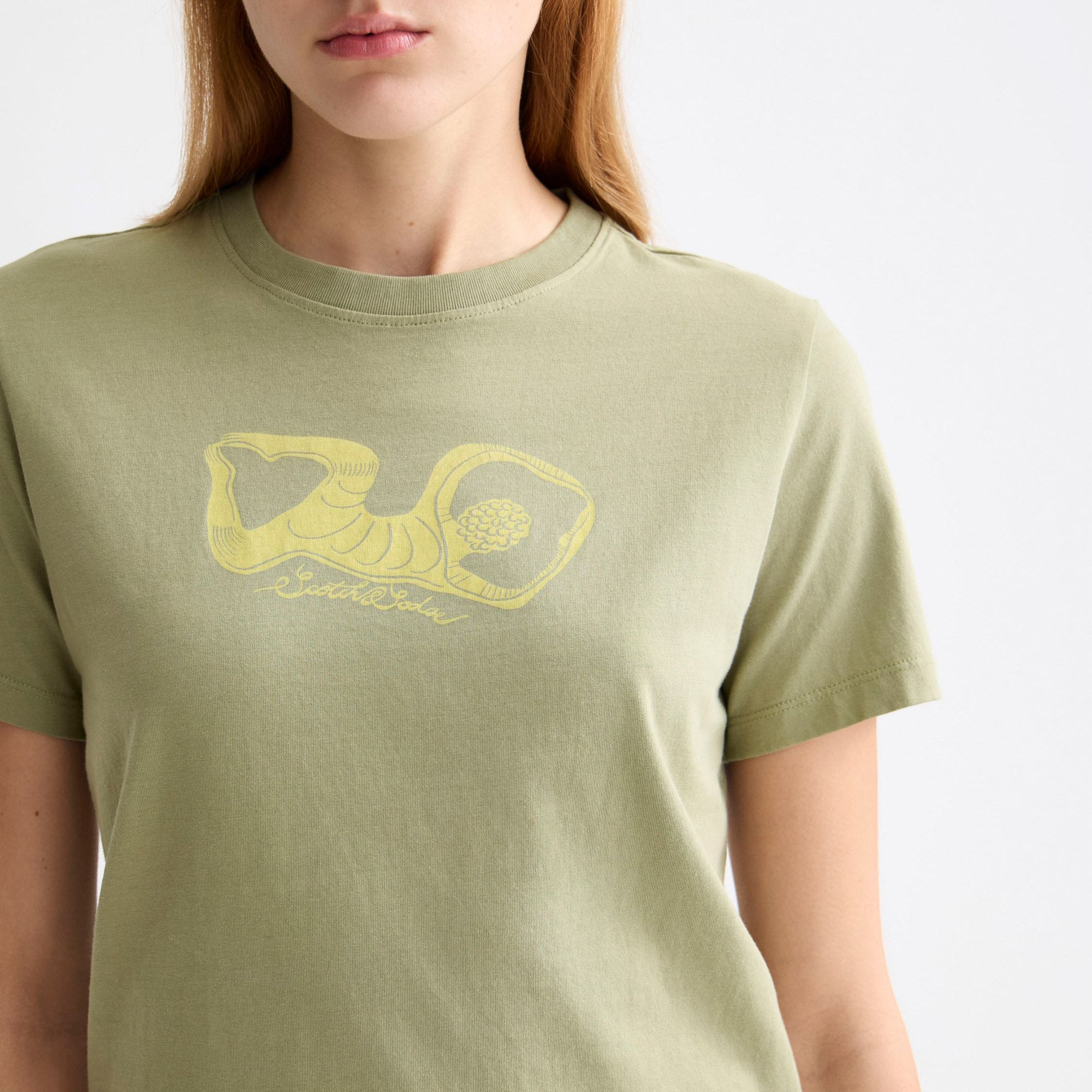 Scotch & Soda Chest Artwork Regular Fit Shirt Dames