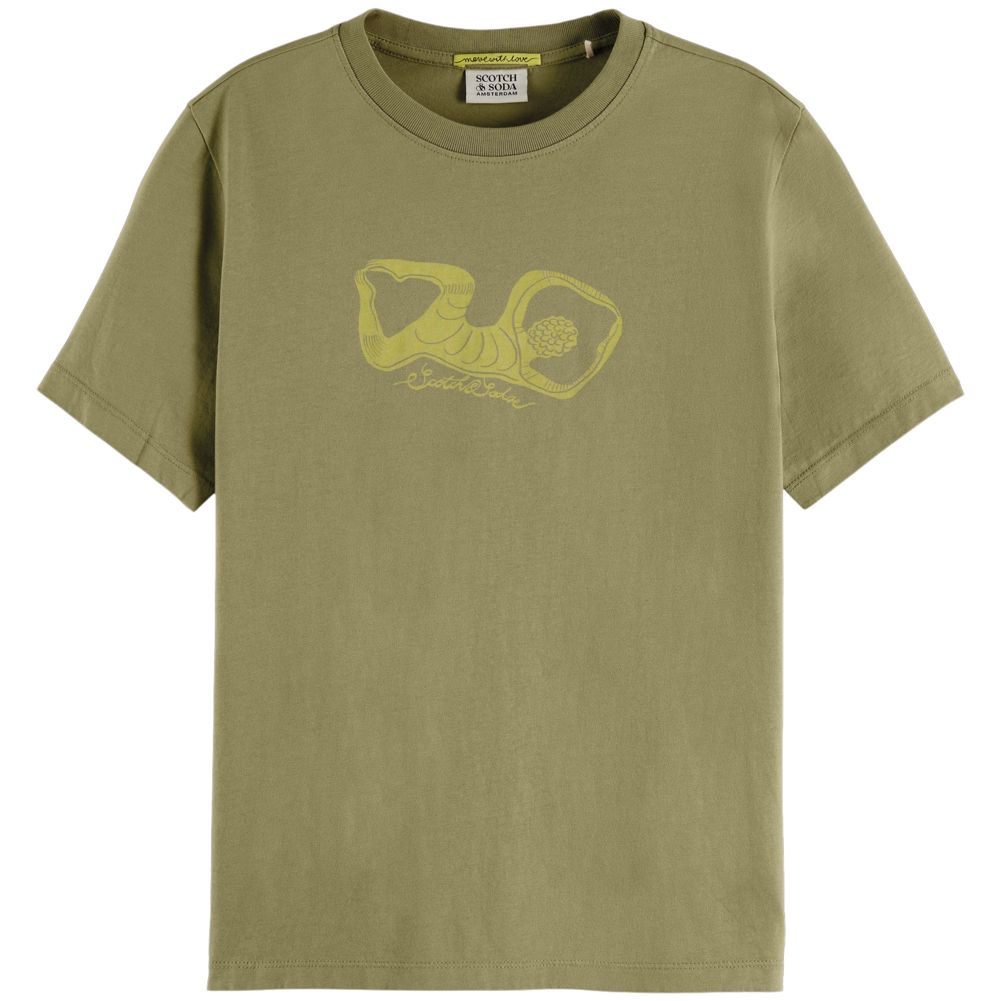 Scotch & Soda Chest Artwork Regular Fit Shirt Dames