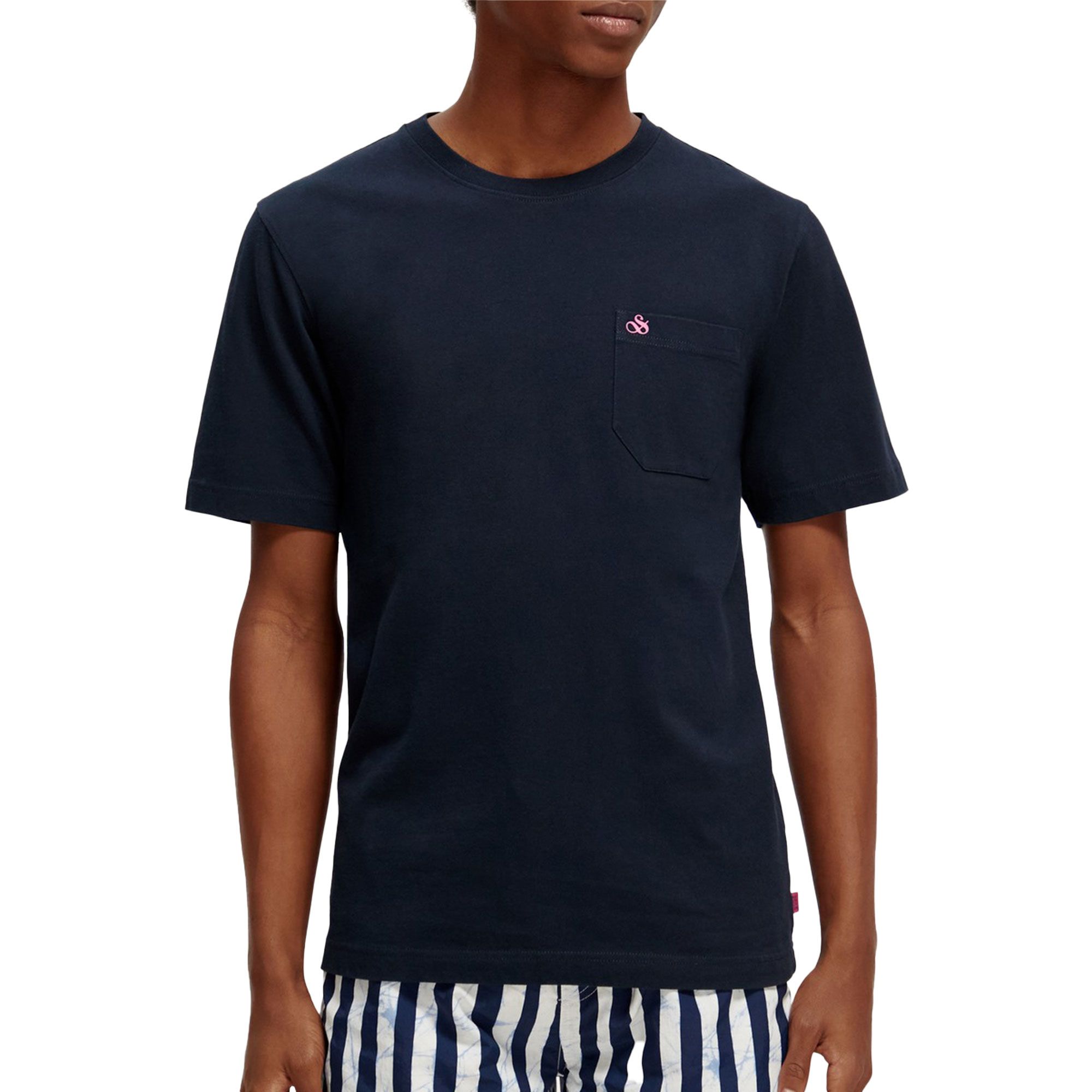 Scotch & Soda Pocket Crewneck Shirt Heren