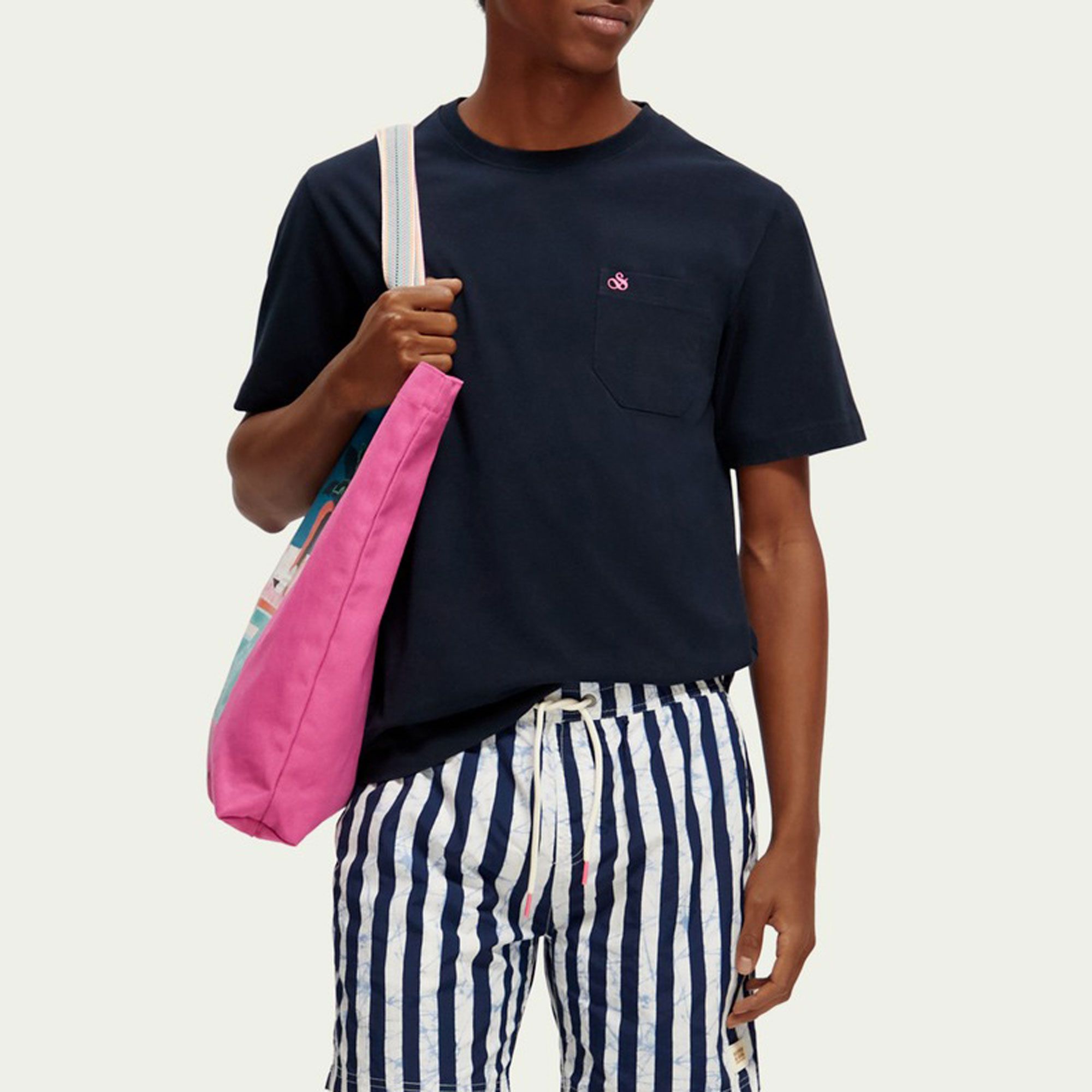Scotch & Soda Pocket Crewneck Shirt Heren