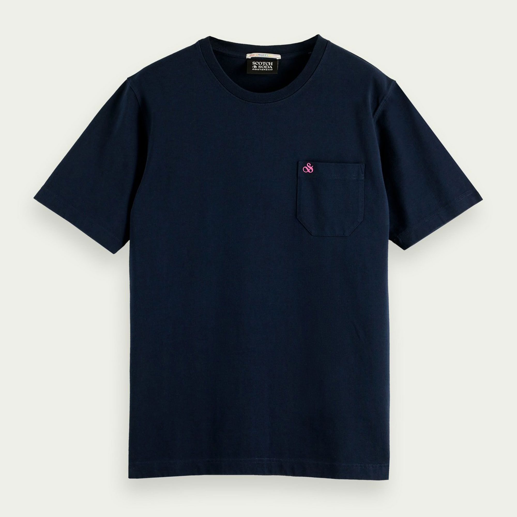 Scotch & Soda Pocket Crewneck Shirt Heren