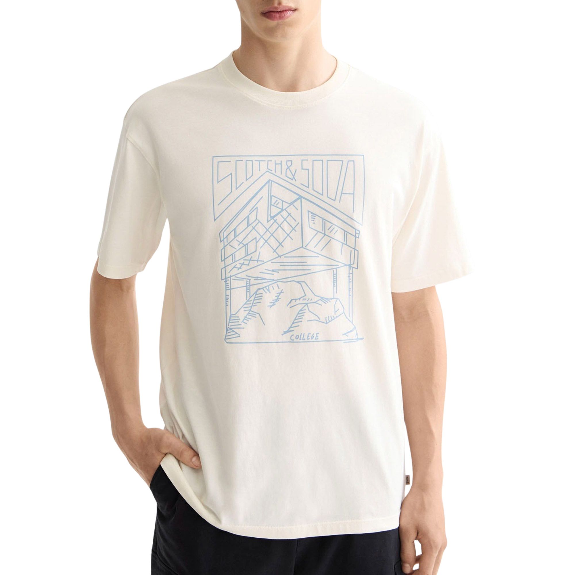 Scotch & Soda Relaxed Fit Logo Shirt Heren