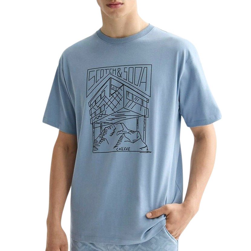 Scotch & Soda Relaxed Fit Logo Shirt Heren
