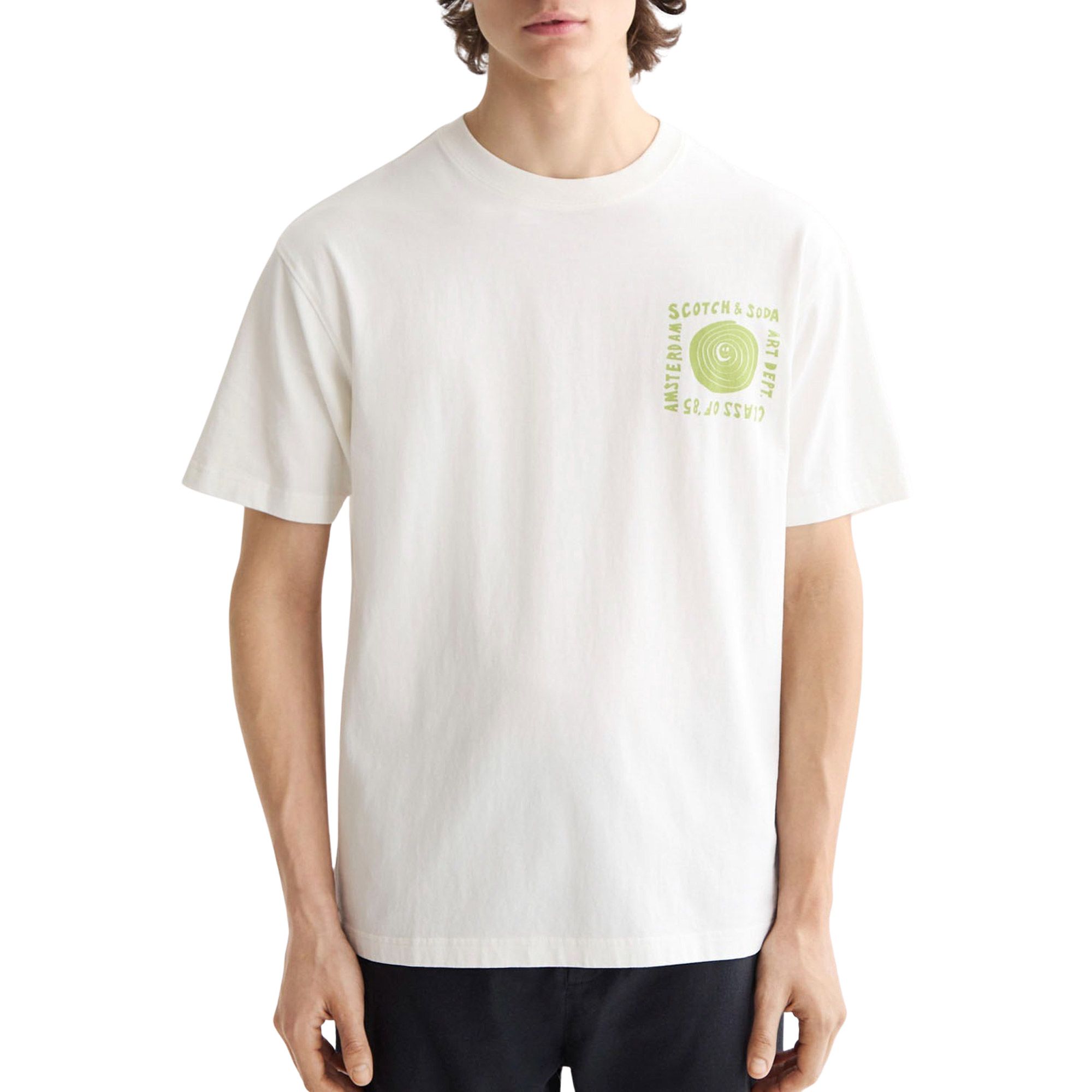 Shirt Scotch & Soda Washed Artwork Hommes