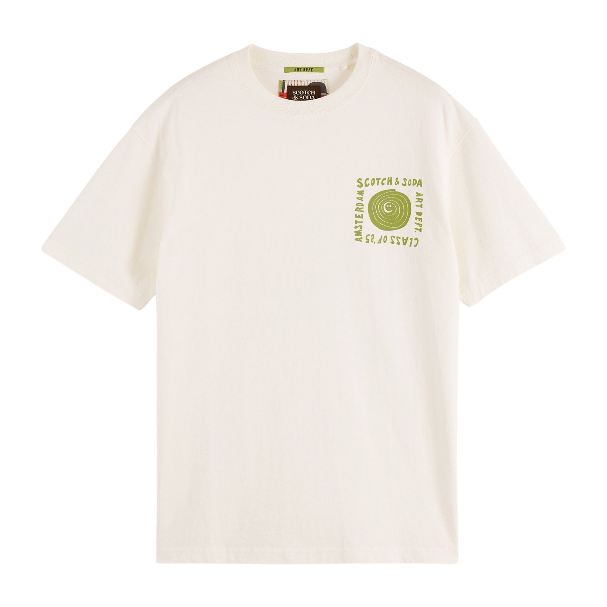 Shirt Scotch & Soda Washed Artwork Hommes