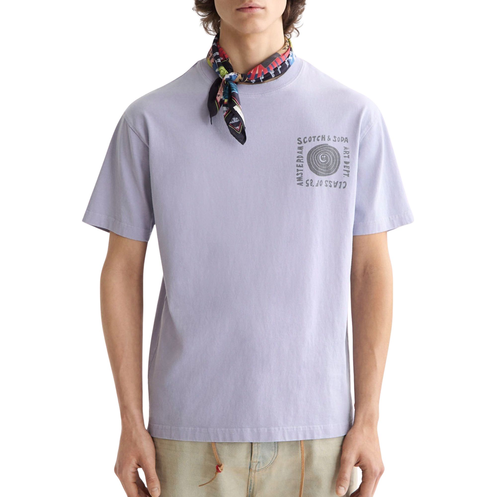 Scotch & Soda Washed Artwork Shirt Heren