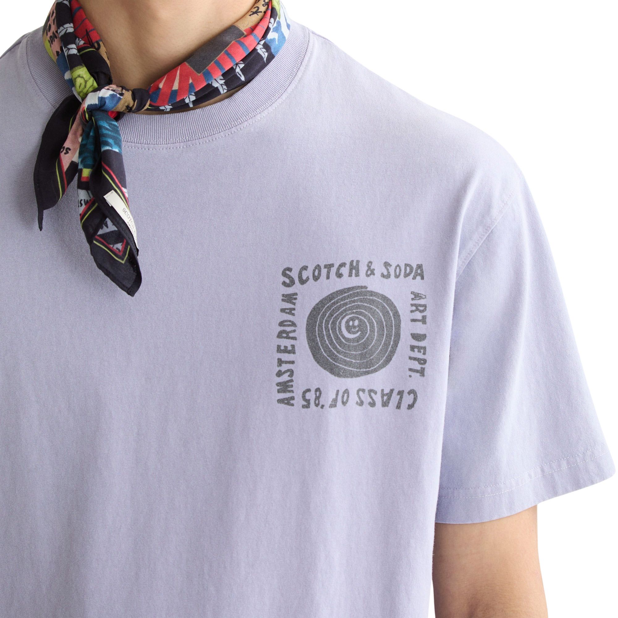 Scotch & Soda Washed Artwork Shirt Heren