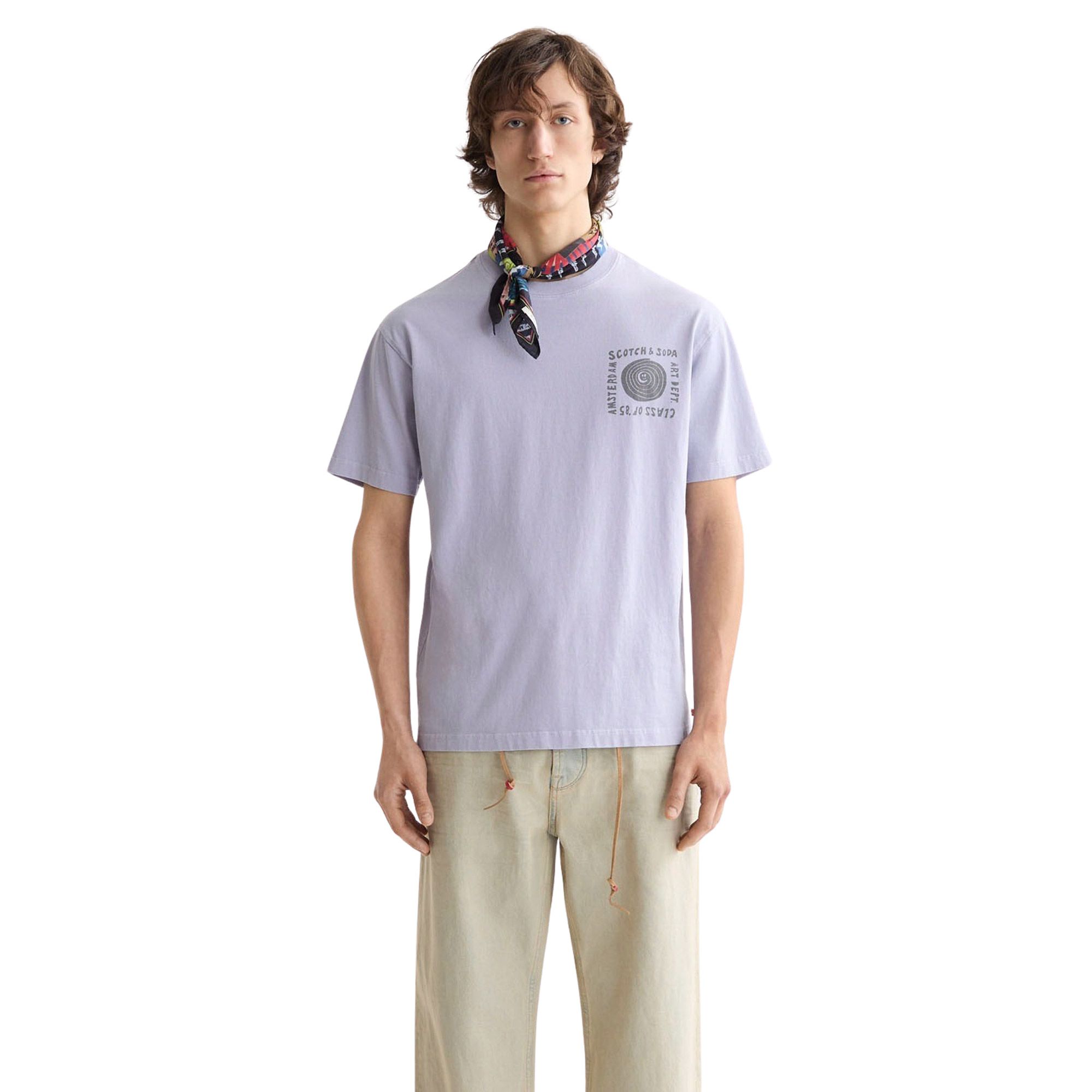 Scotch & Soda Washed Artwork Shirt Heren