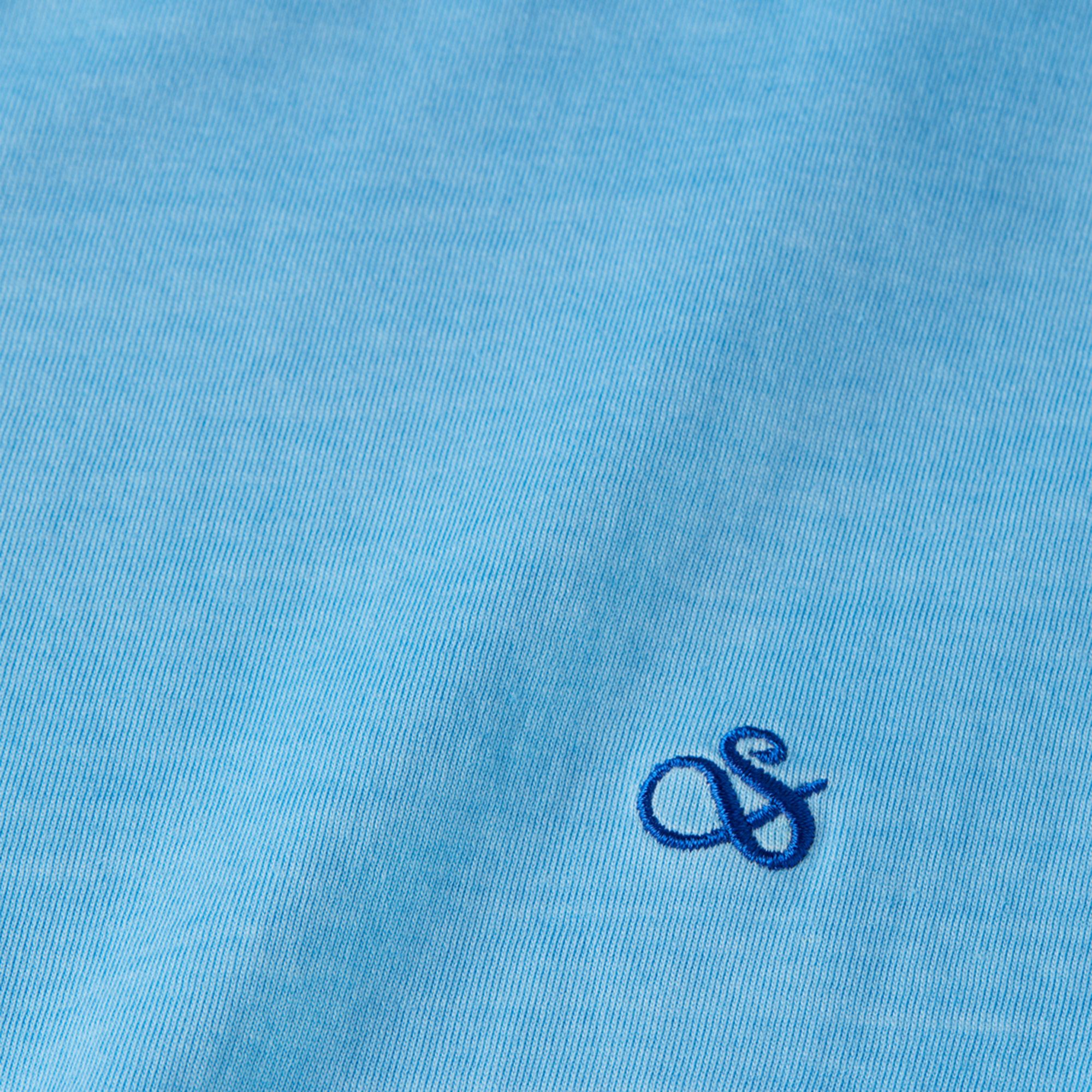 Scotch & Soda Garment Dye Logo Crew Shirt Heren