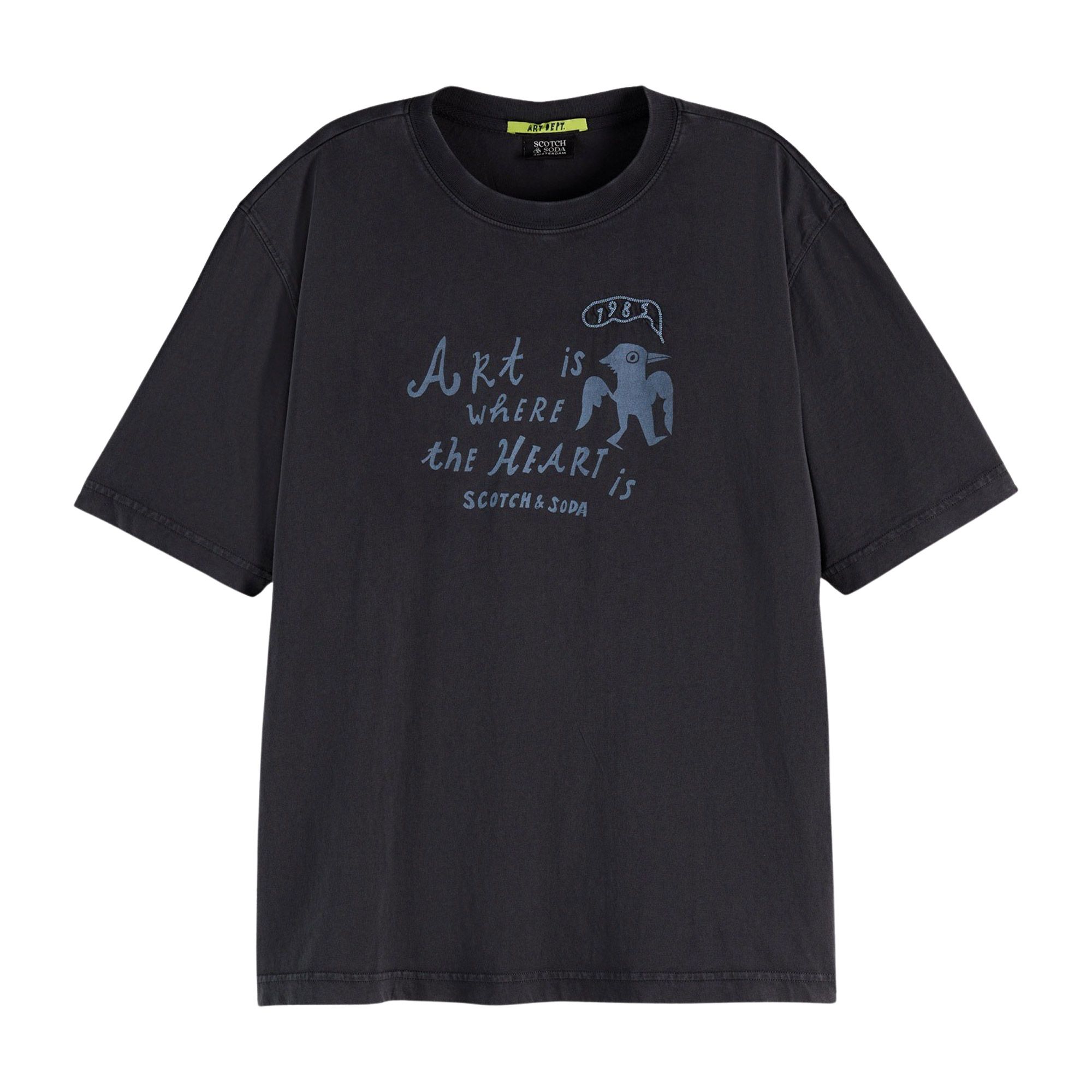 Scotch & Soda Washed Artwork Shirt Dames