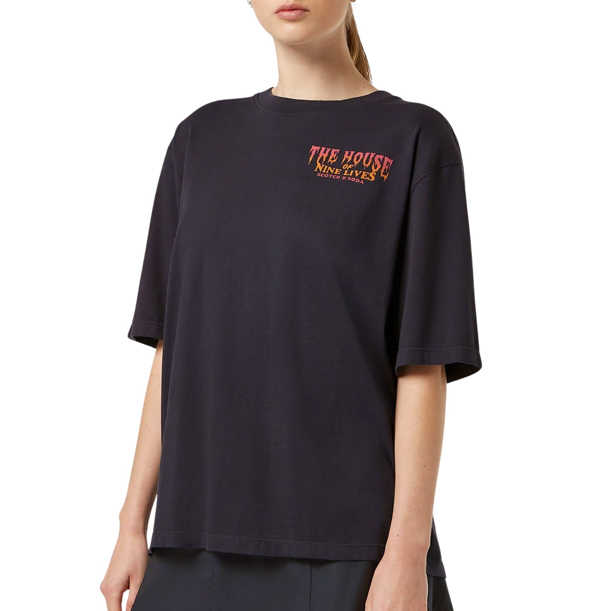 Scotch & Soda Front Back Artwork Shirt Dames