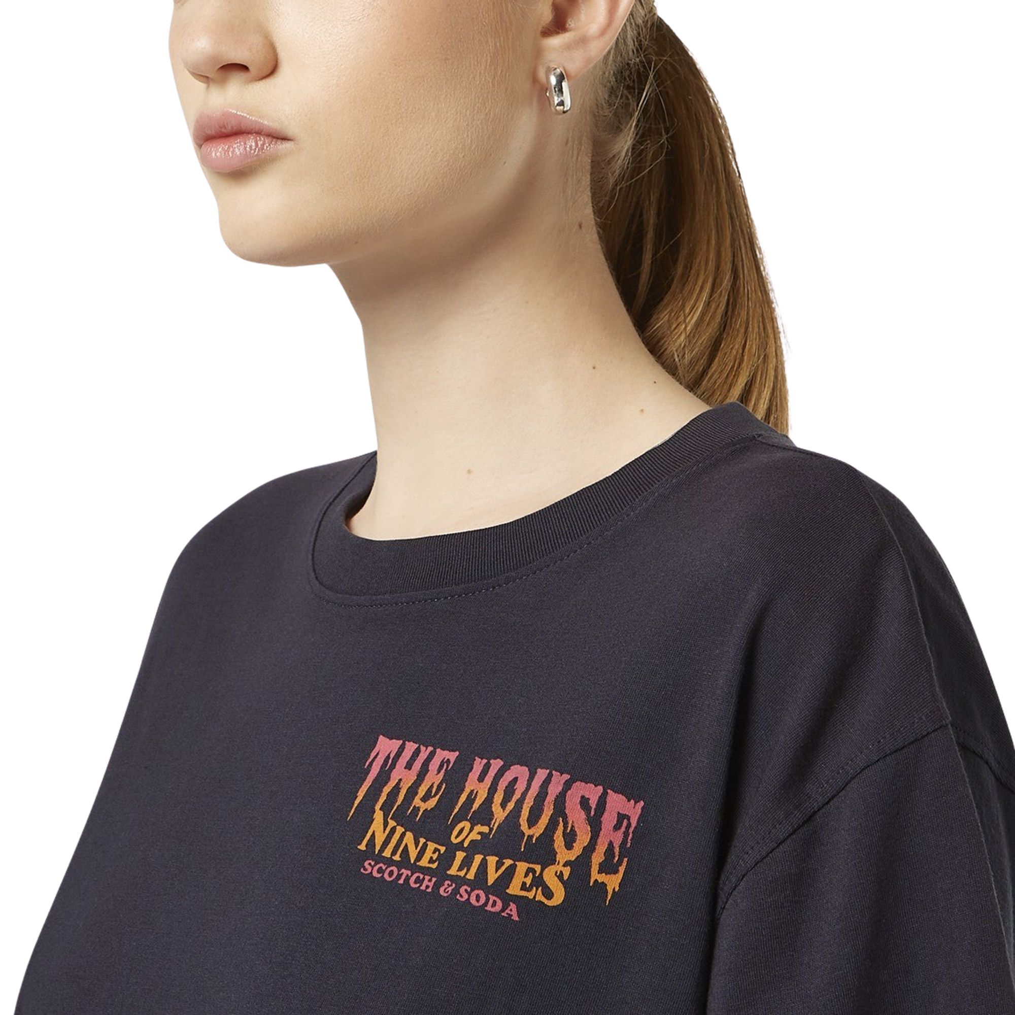 Scotch & Soda Front Back Artwork Shirt Dames