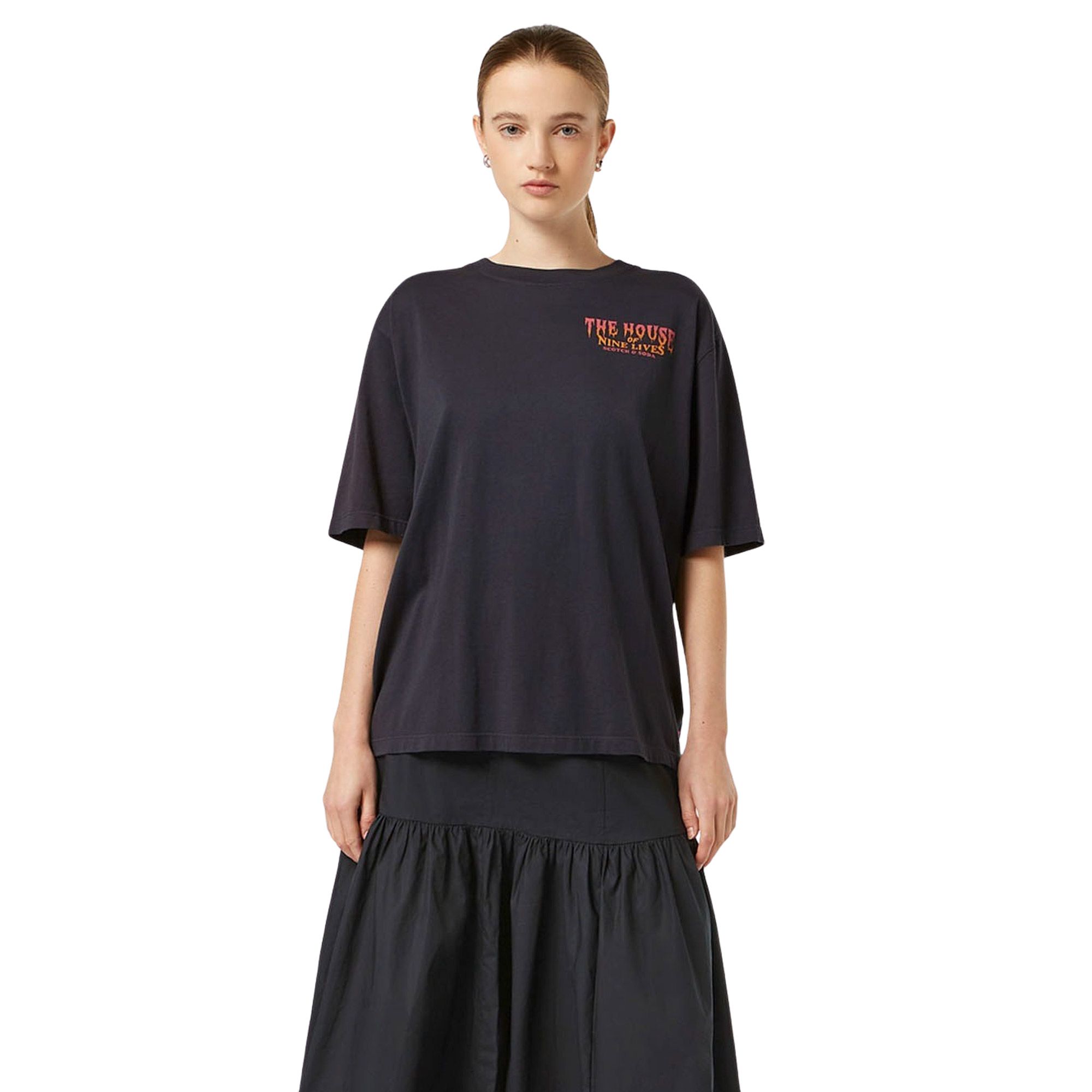 Scotch & Soda Front Back Artwork Shirt Dames