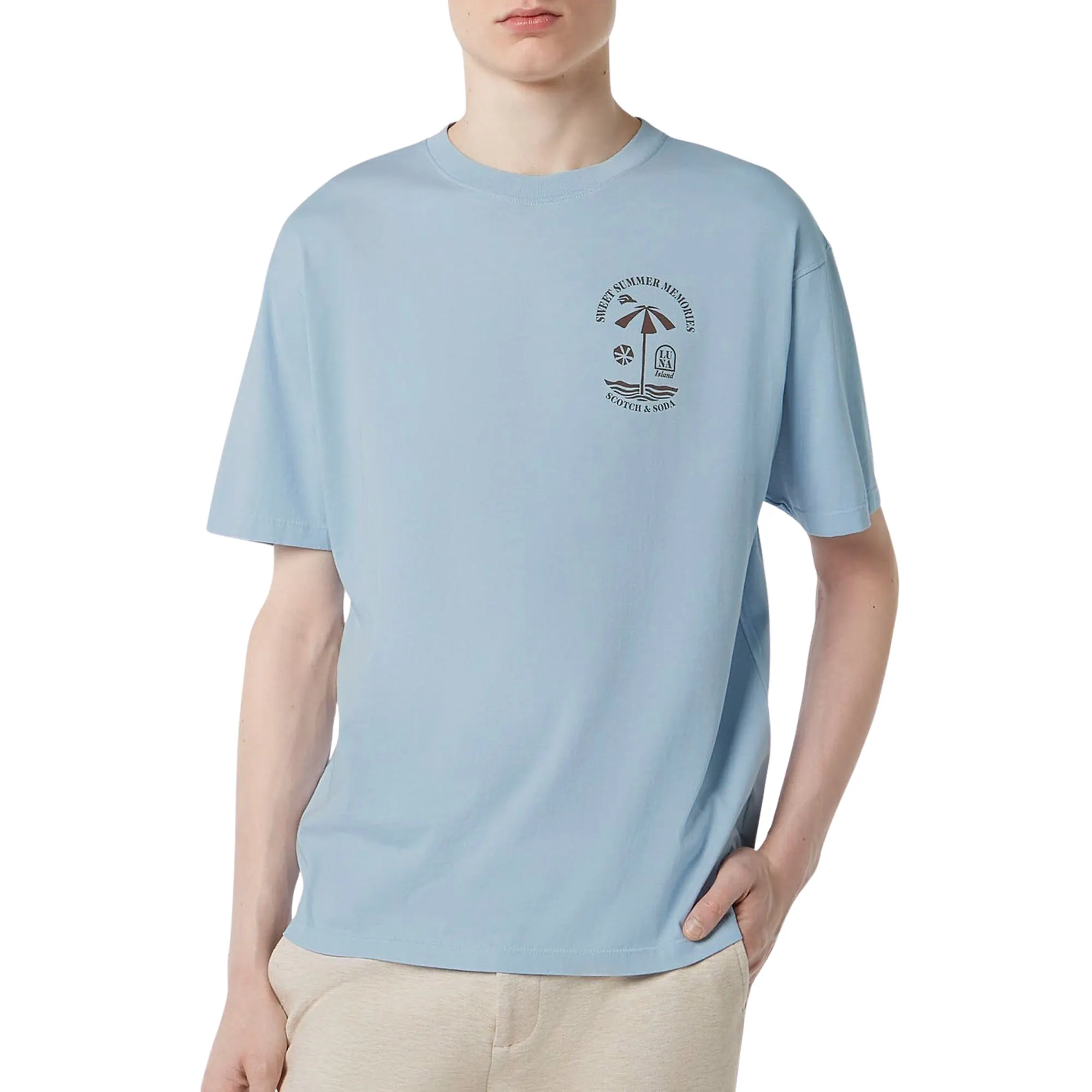 Scotch & Soda Front and Back Artwork Shirt Heren