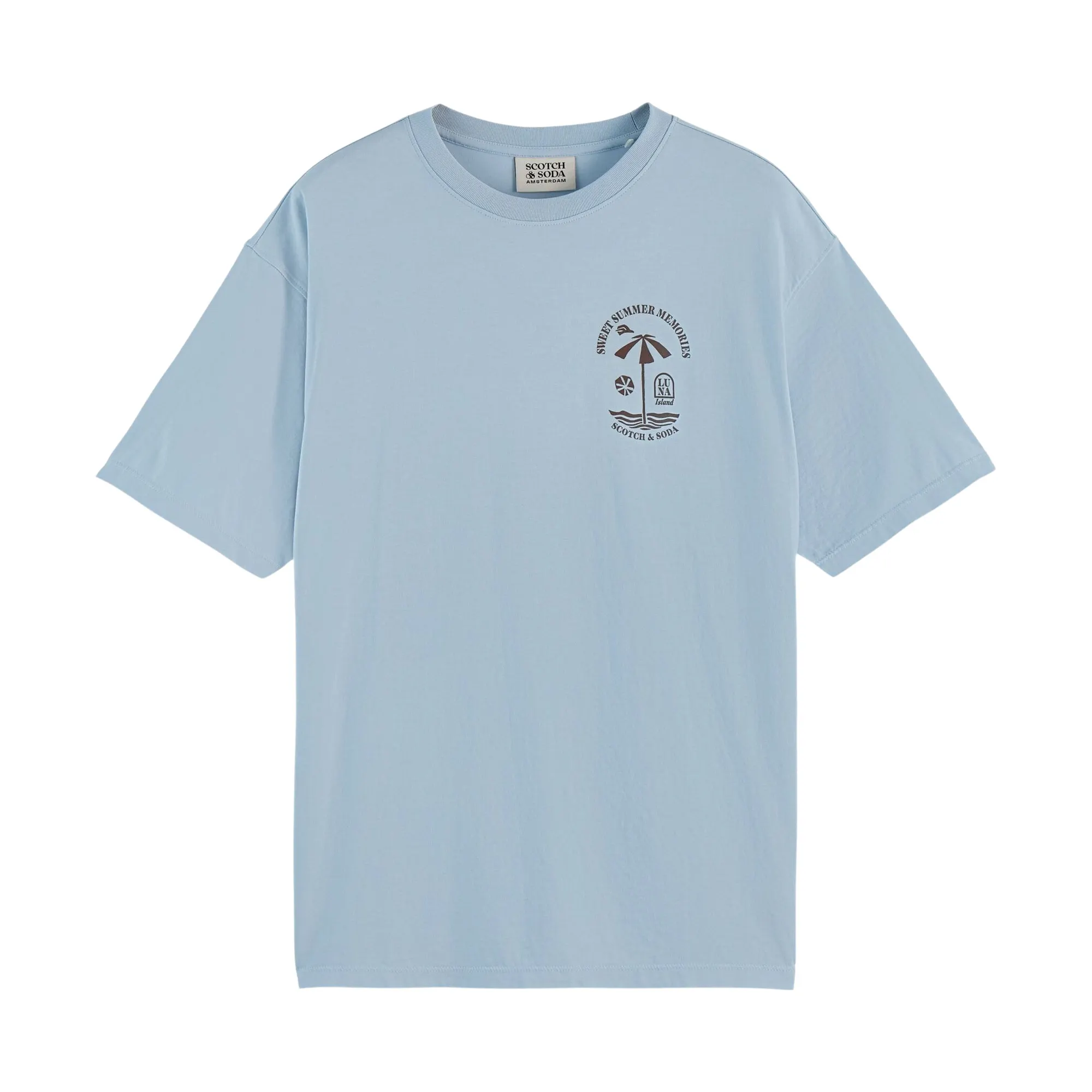 Scotch & Soda Front and Back Artwork Shirt Heren
